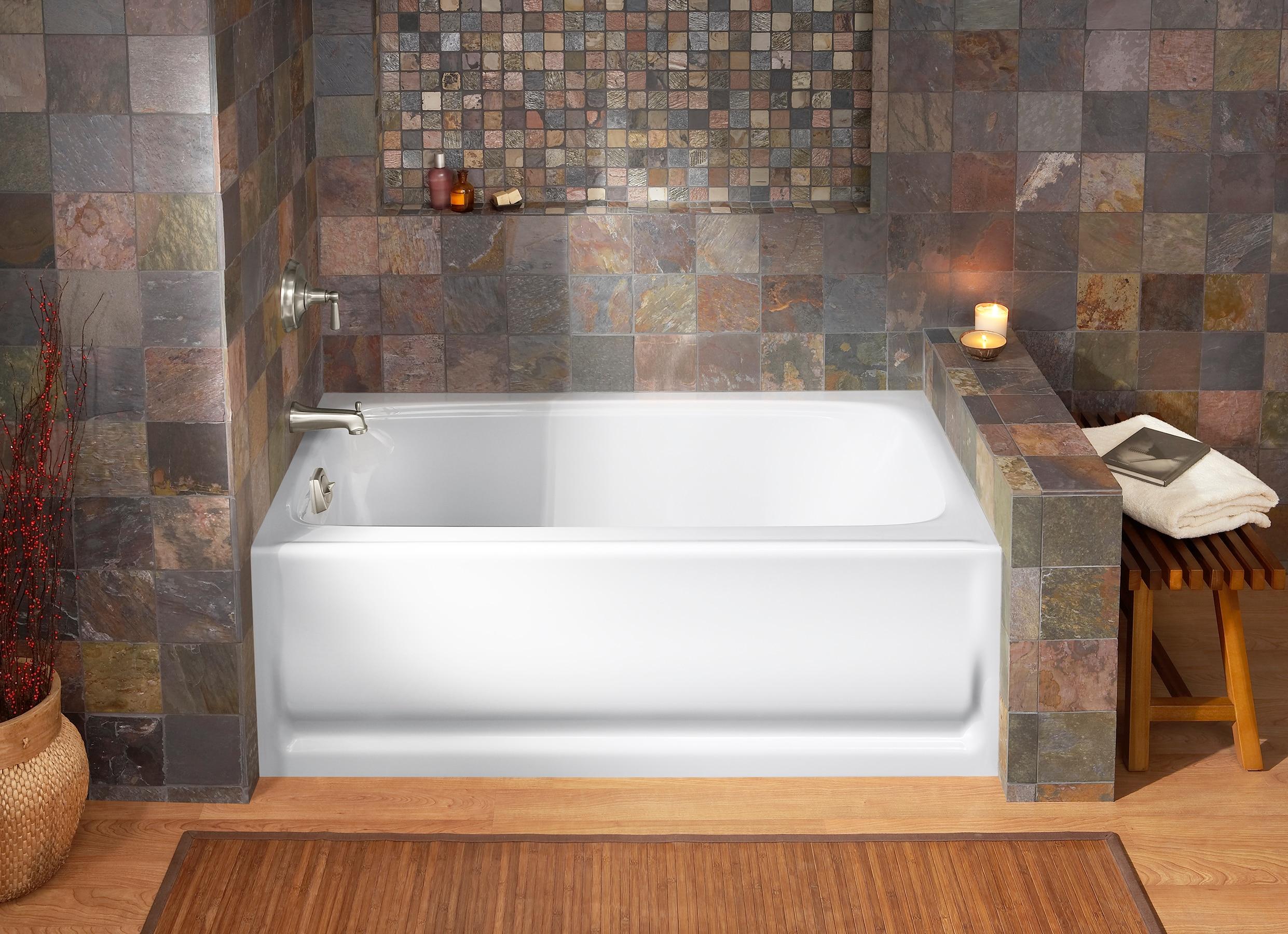 Bancroft® 60" x 32" Alcove Soaking Acrylic Bathtub