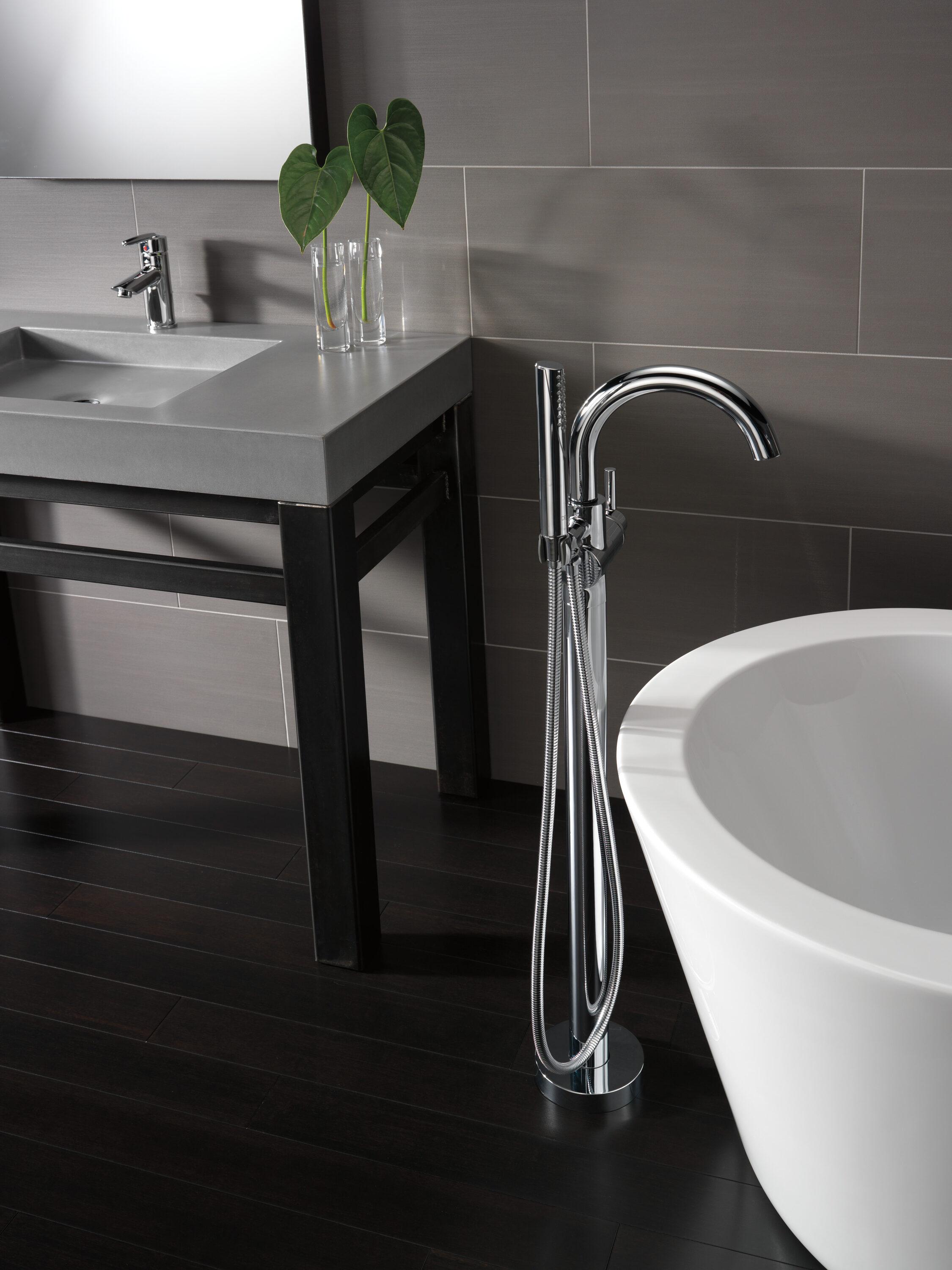 Trinsic Single Handle Floor Mounted Freestanding Tub Filler