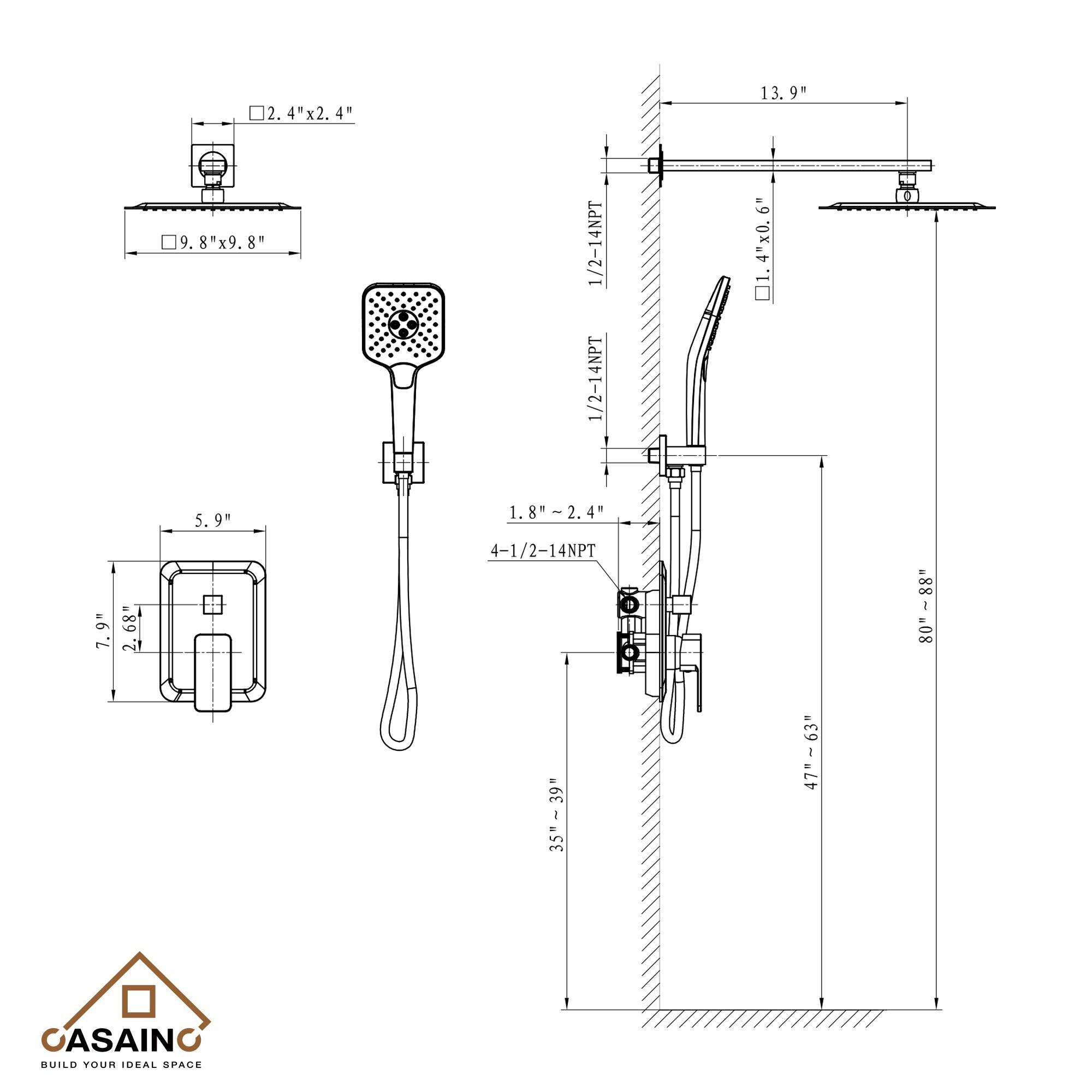 All-In-One Kit with Rough in-Valve