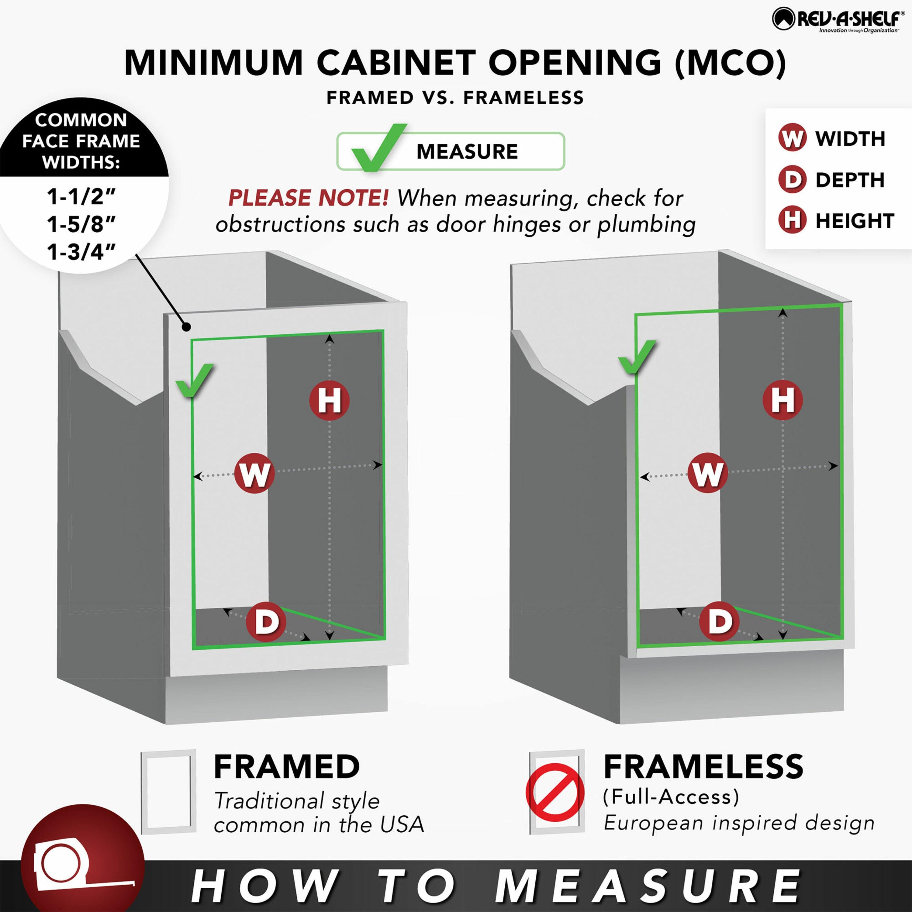 Rev-A-Shelf Rev-A-Shelf Pull Out Blind Corner Kitchen Cabinet Organizer