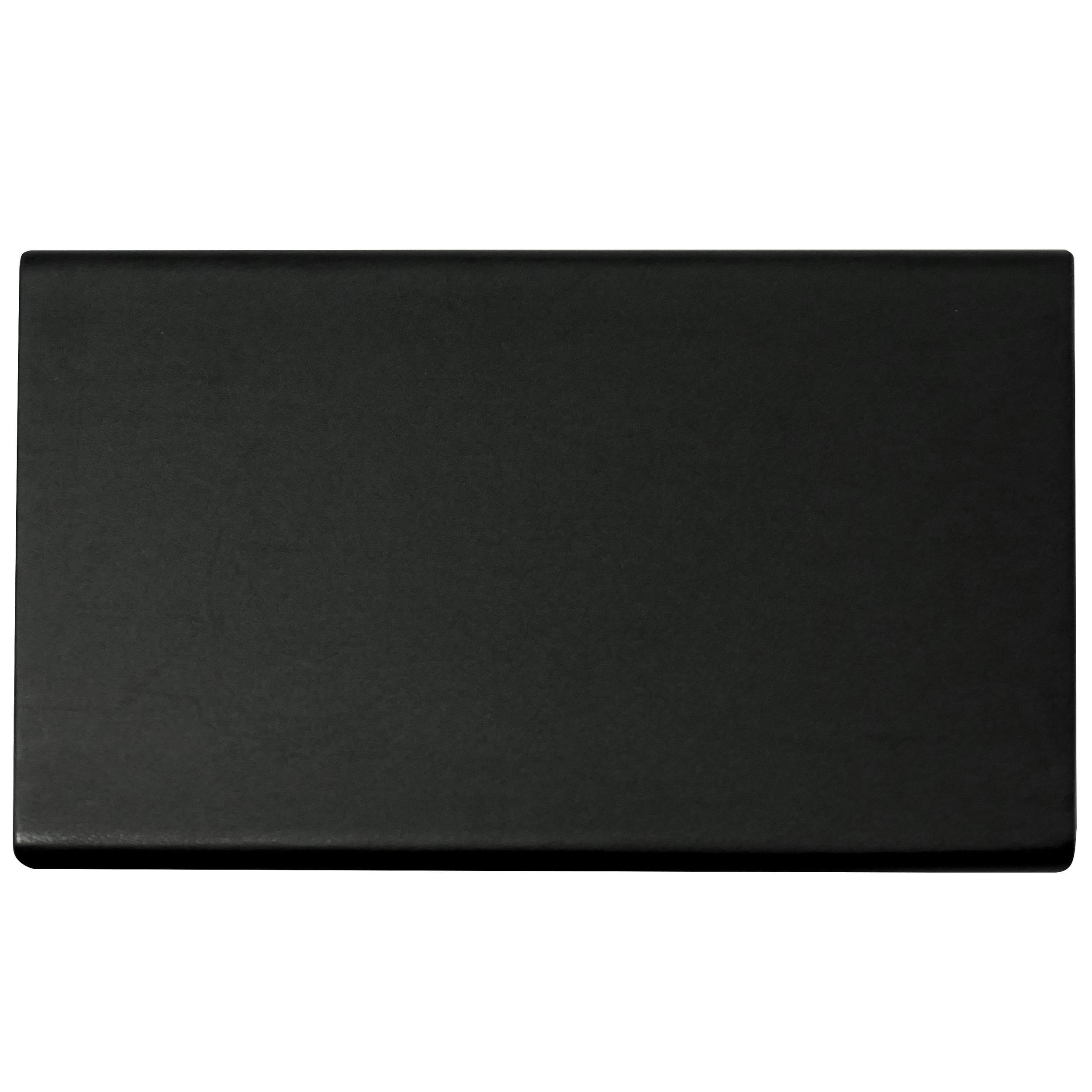 Laurey Laurey Edge Pull 12" Center-To Center Matte Black Edge Cabinet Pull