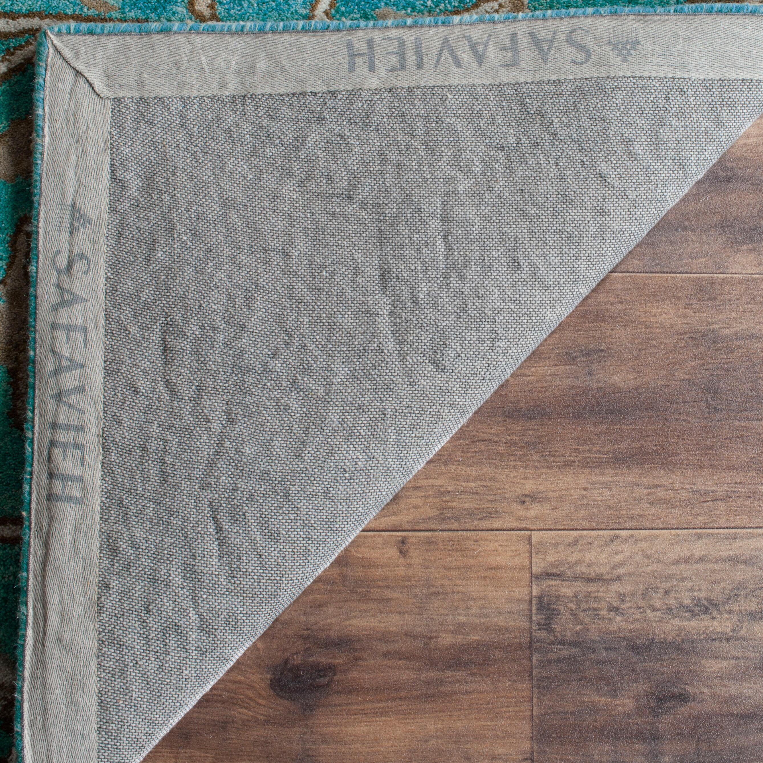 Bella BEL673 Hand Tufted Area Rug - Blue/Taupe - 6'x9' - Safavieh.