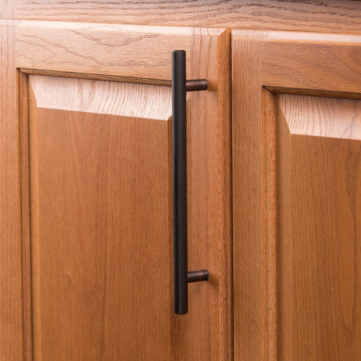 Bar Pull Kitchen Cabinet Handles, Solid Core Drawer Pulls for Cabinet Doors, 6-5/16" (160mm)