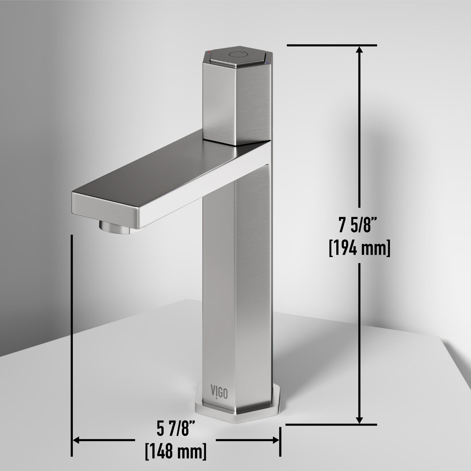 Nova 8" H Single Handle Single Hole Bathroom Faucet