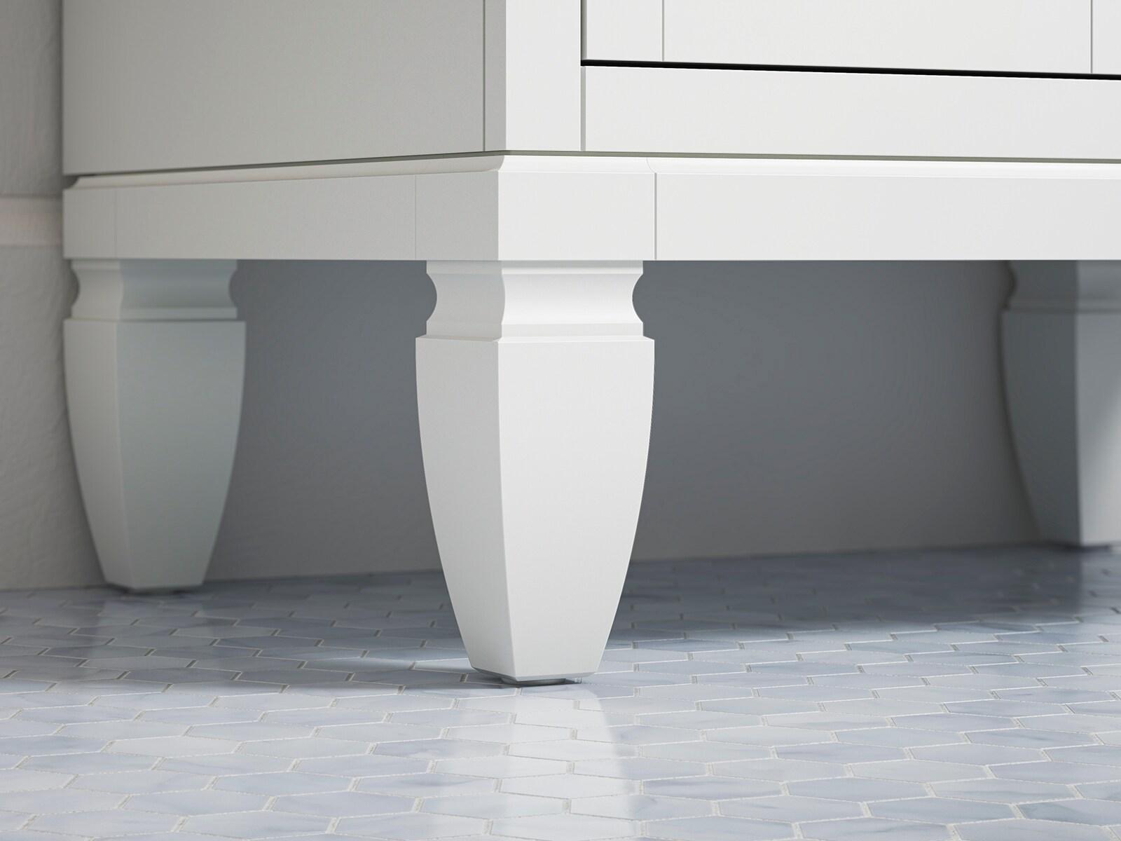 Hearthaven 30'' Free Standing Single Bathroom Vanity Cabinet with Sink and Quartz Top