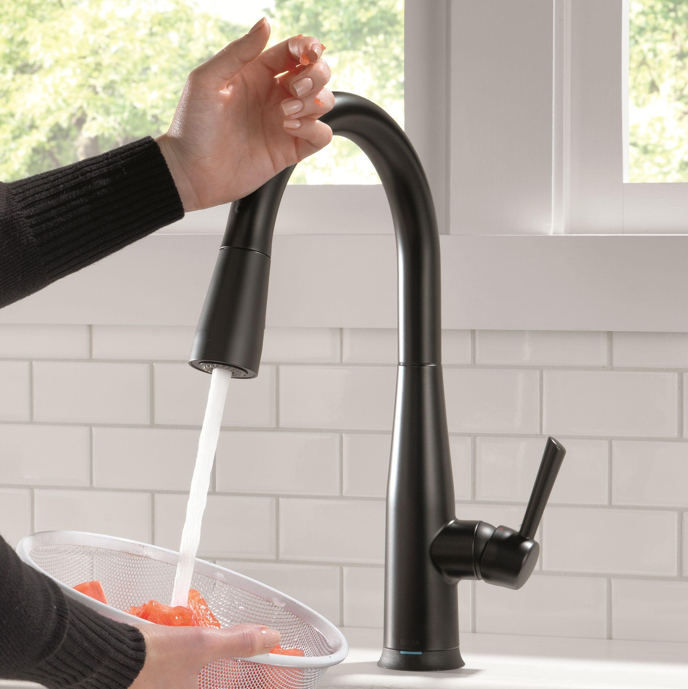 Essa Pull Down Single Handle Kitchen Faucet with MagnaTite Docking and Touch2O Technology