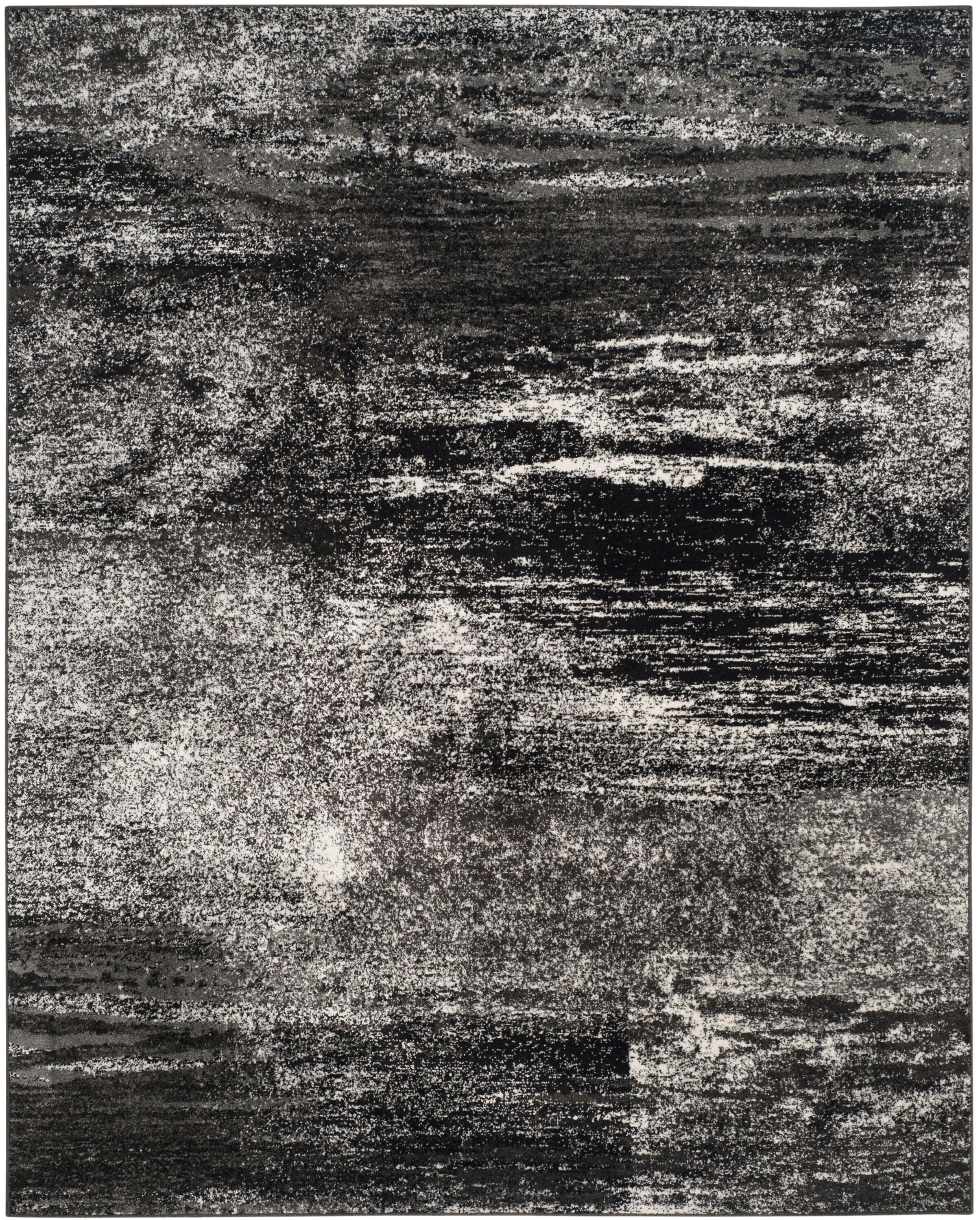 Adirondack ADR112 Machine Made Indoor Area Rug - Silver/Black - 8'x10' - Safavieh