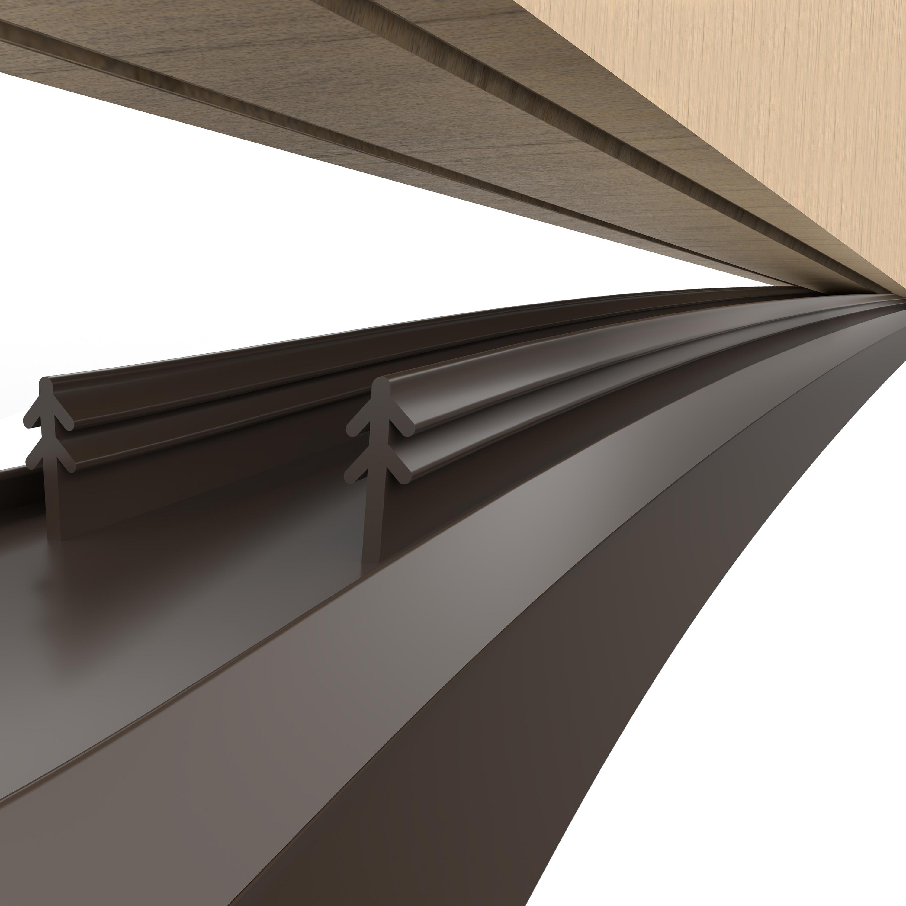 Frost King UDS36 Door Bottom, 36 in L, 1-3/4 in W, Vinyl