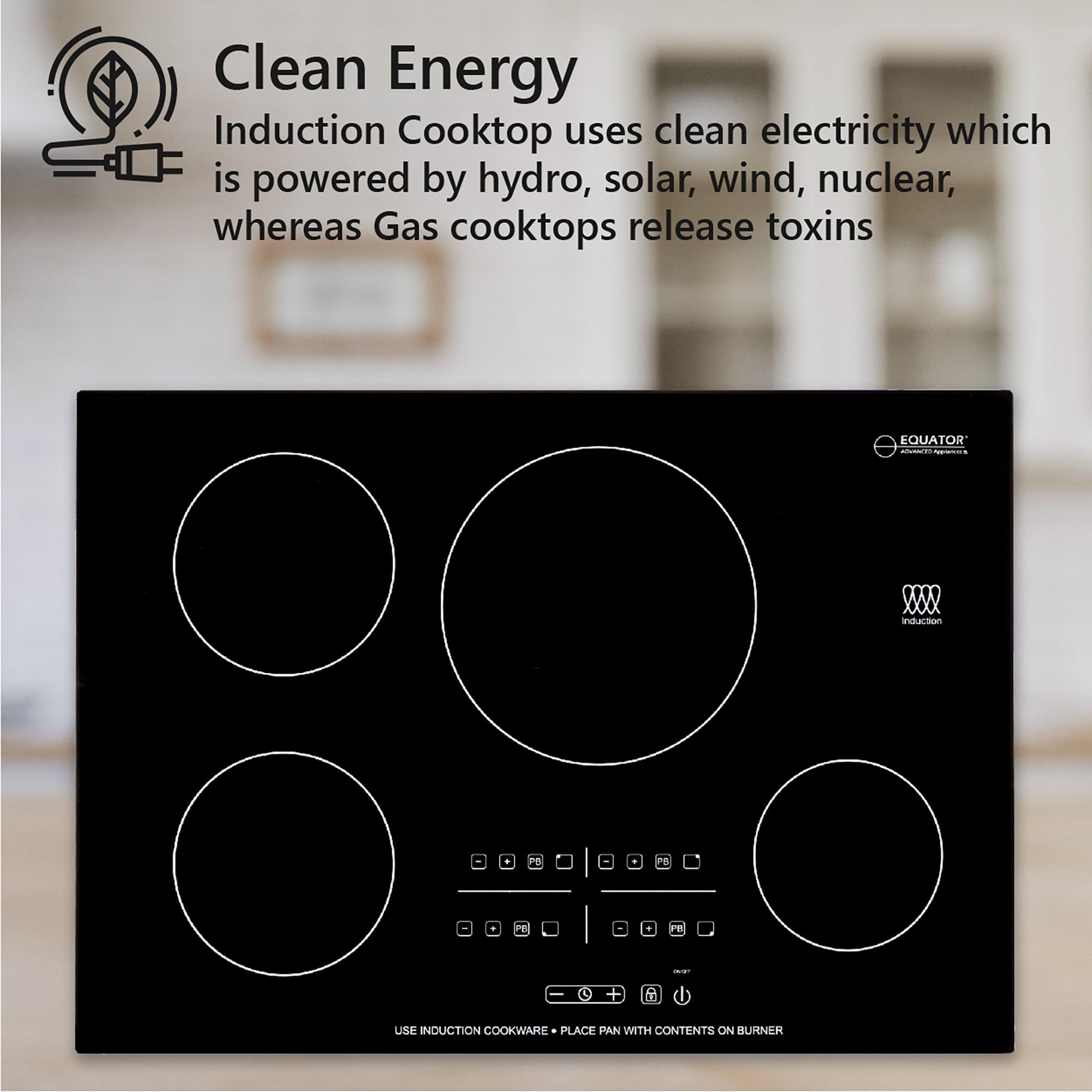 Equator 30" Built-in 4 Burner Induction Cooktop 9 Level POWER BOOST 220V