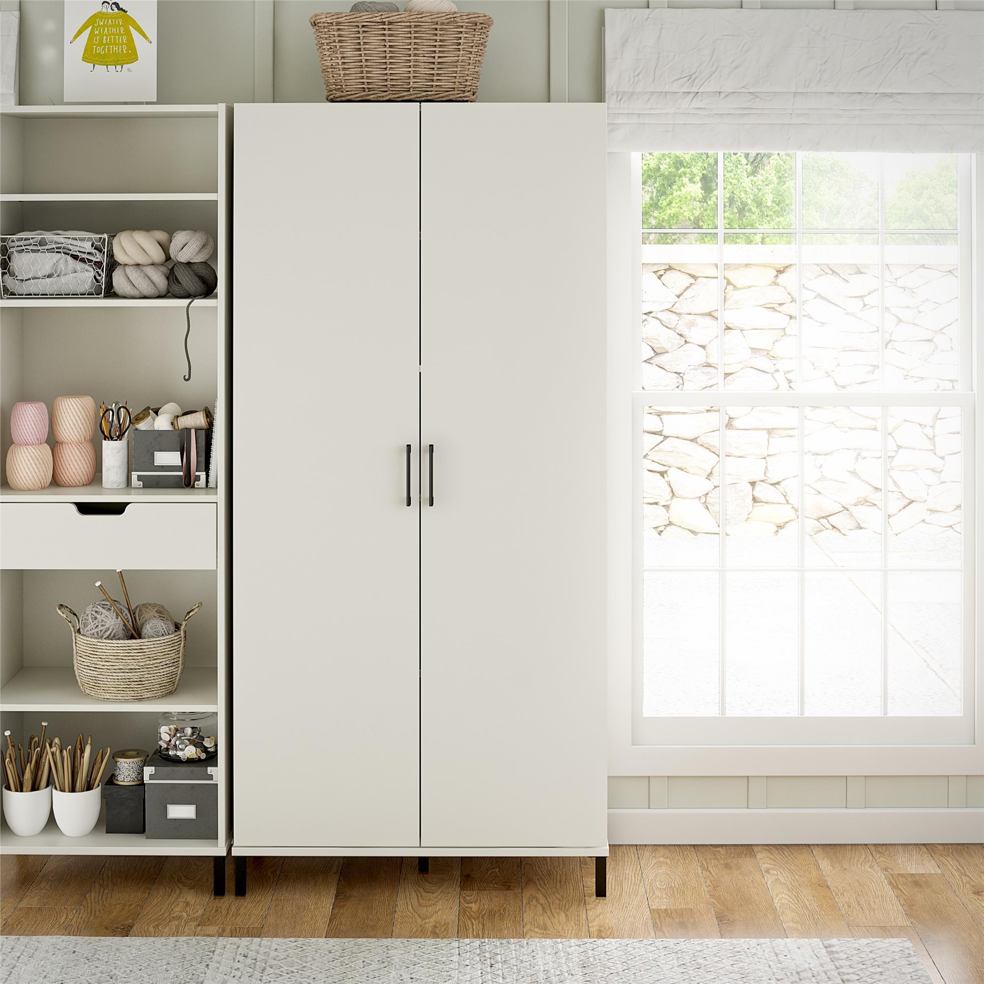Versa 36" Wide 2 Door Storage Cabinet, White