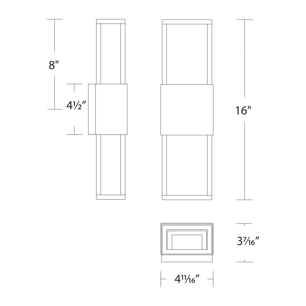 Caryll 2 - Light LED Outdoor Flush Mount