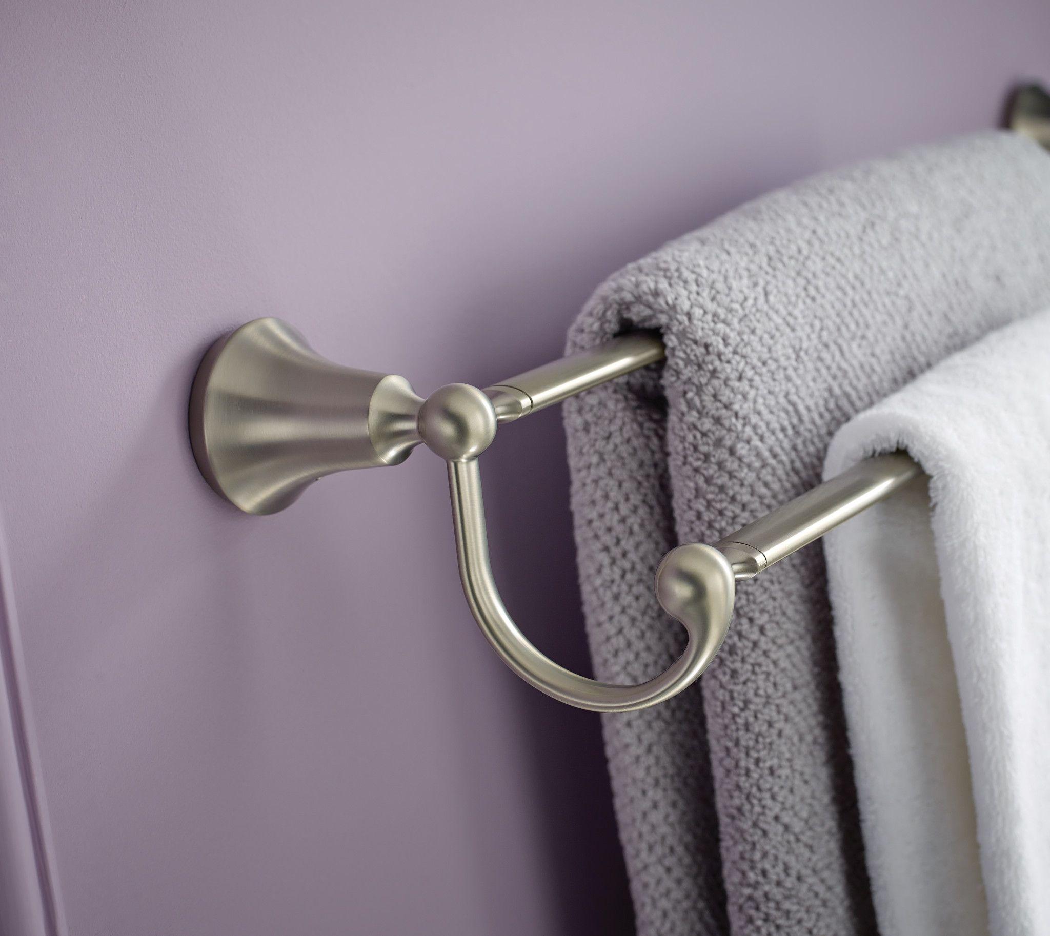 Wynford Double 24" Wall Mounted Towel Bar