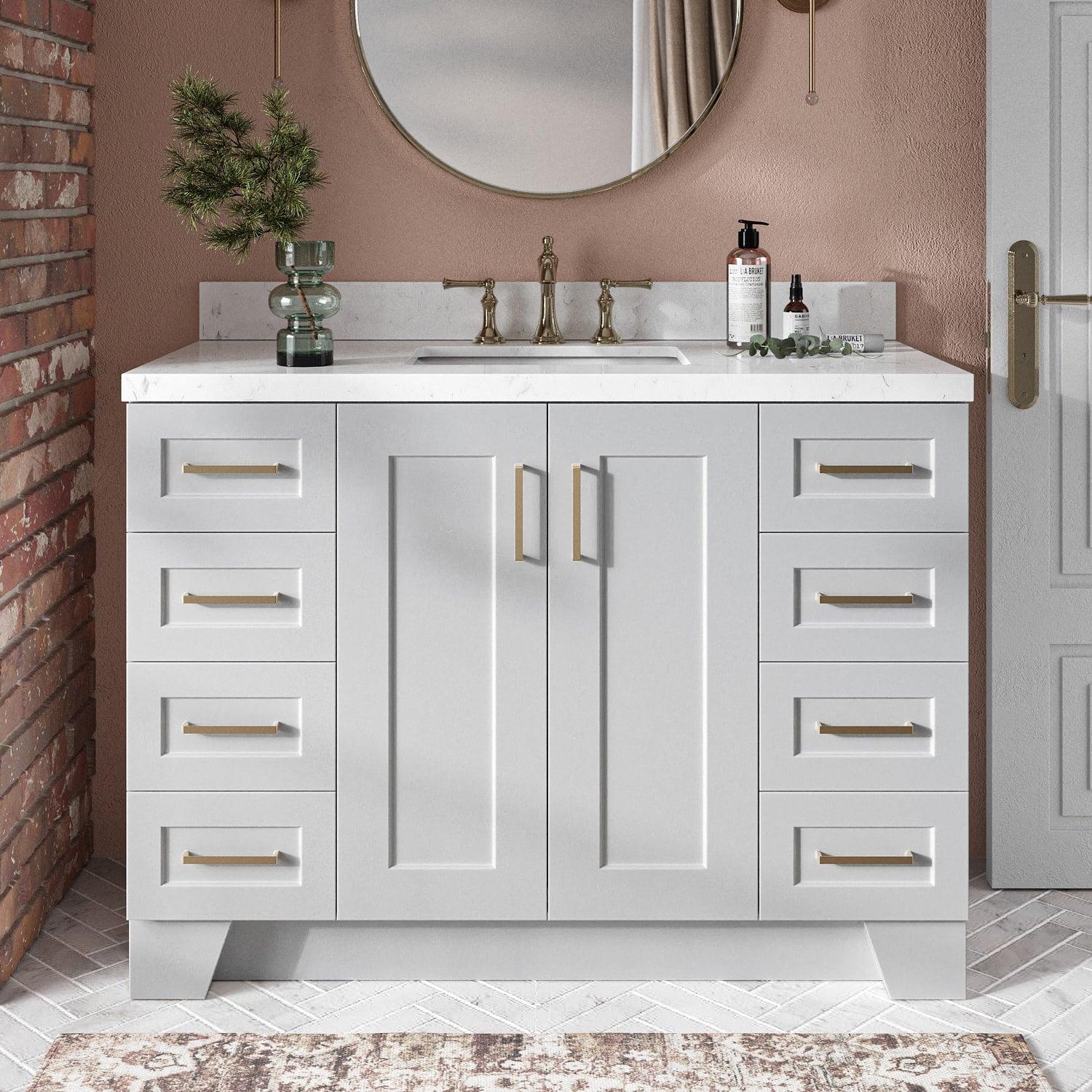 Ariel Q048s-Bc Taylor 48" Free Standing Hardwood Single Vanity Cabinet Only - Grey