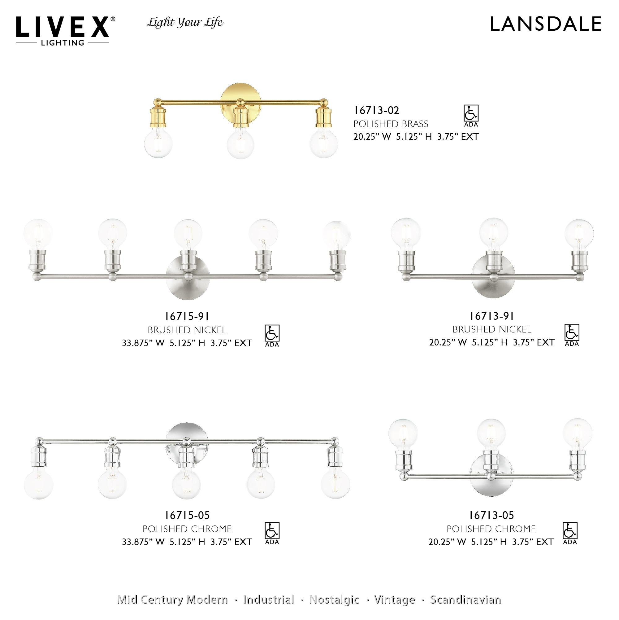 Livex Lighting Lansdale 1 - Light Sconce in  Black