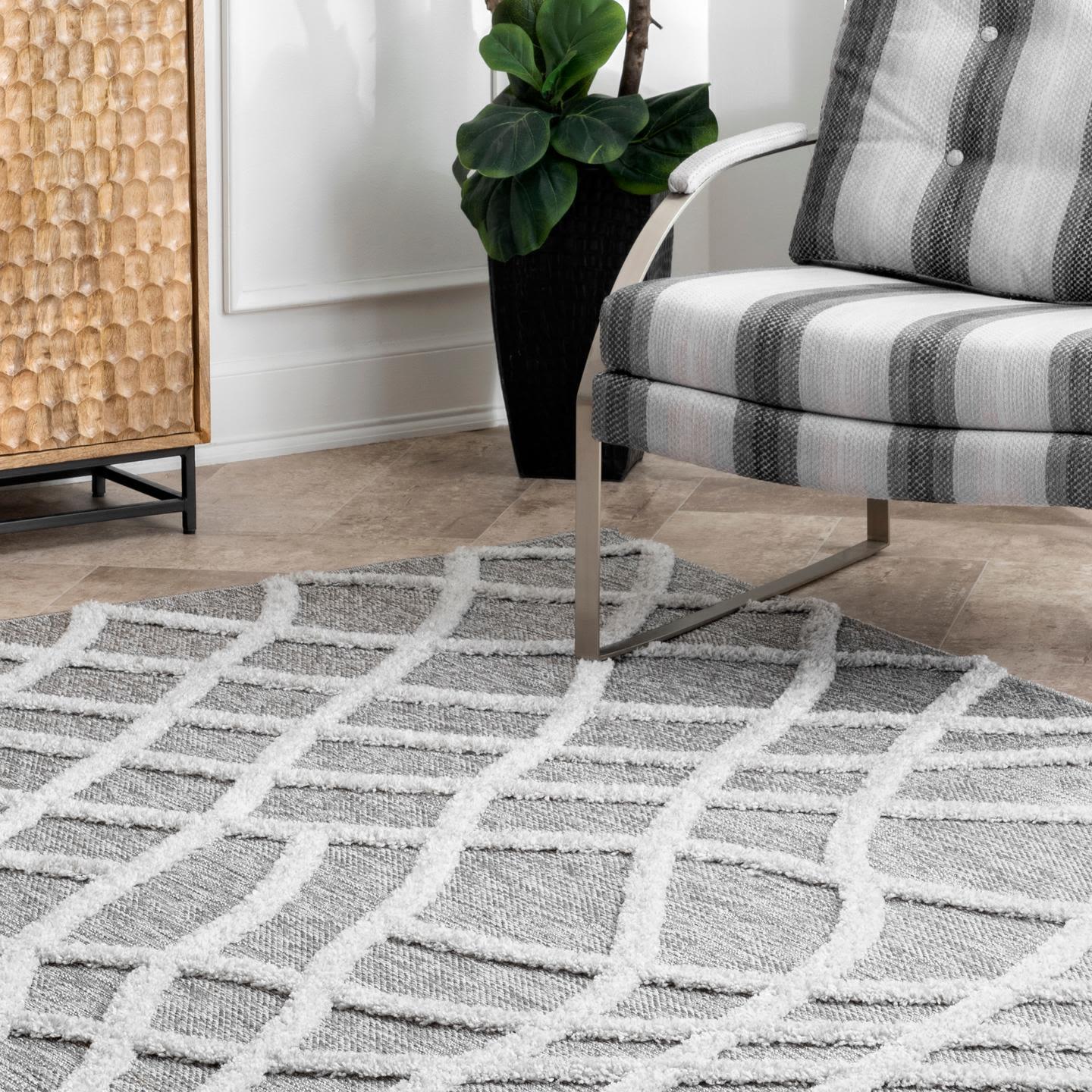 nuLOOM Carly Raised Fishnet Trellis Area Rug