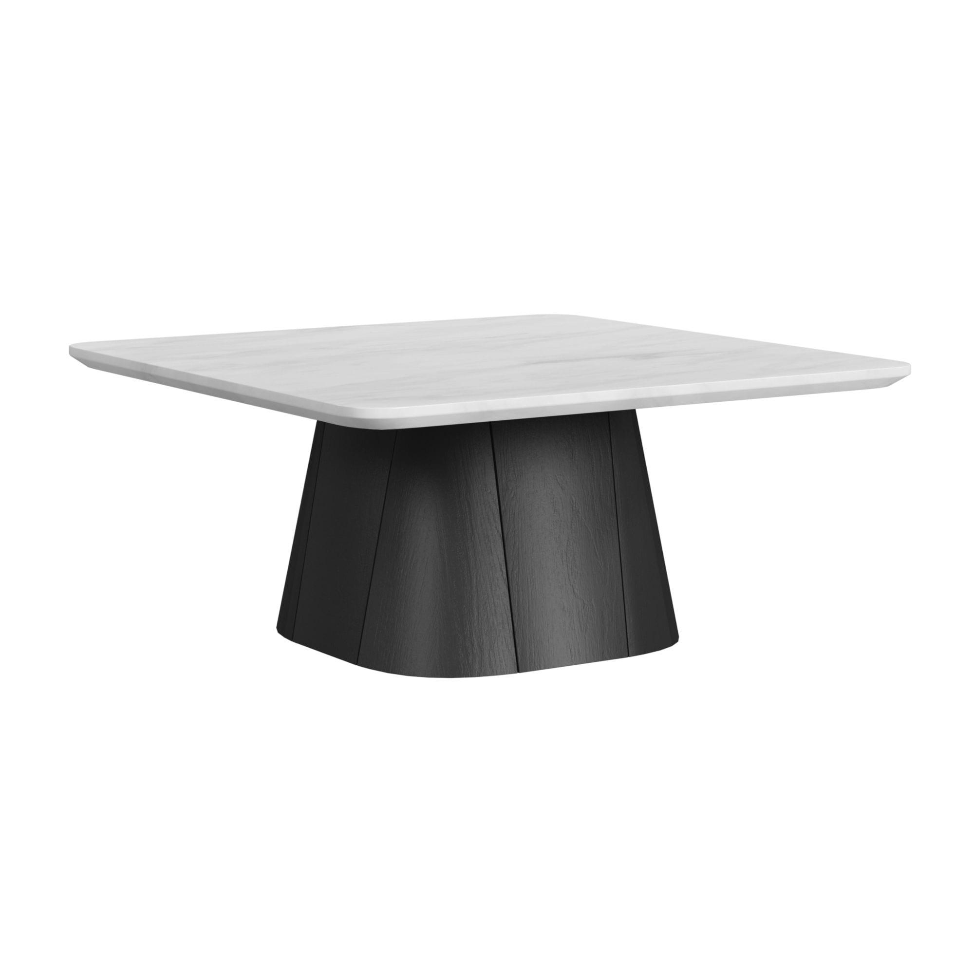 Picket House Furnishings Picket House Furnishings Yuri 2PC Occasional Table Set In White And Black-Coffee Table & End Table