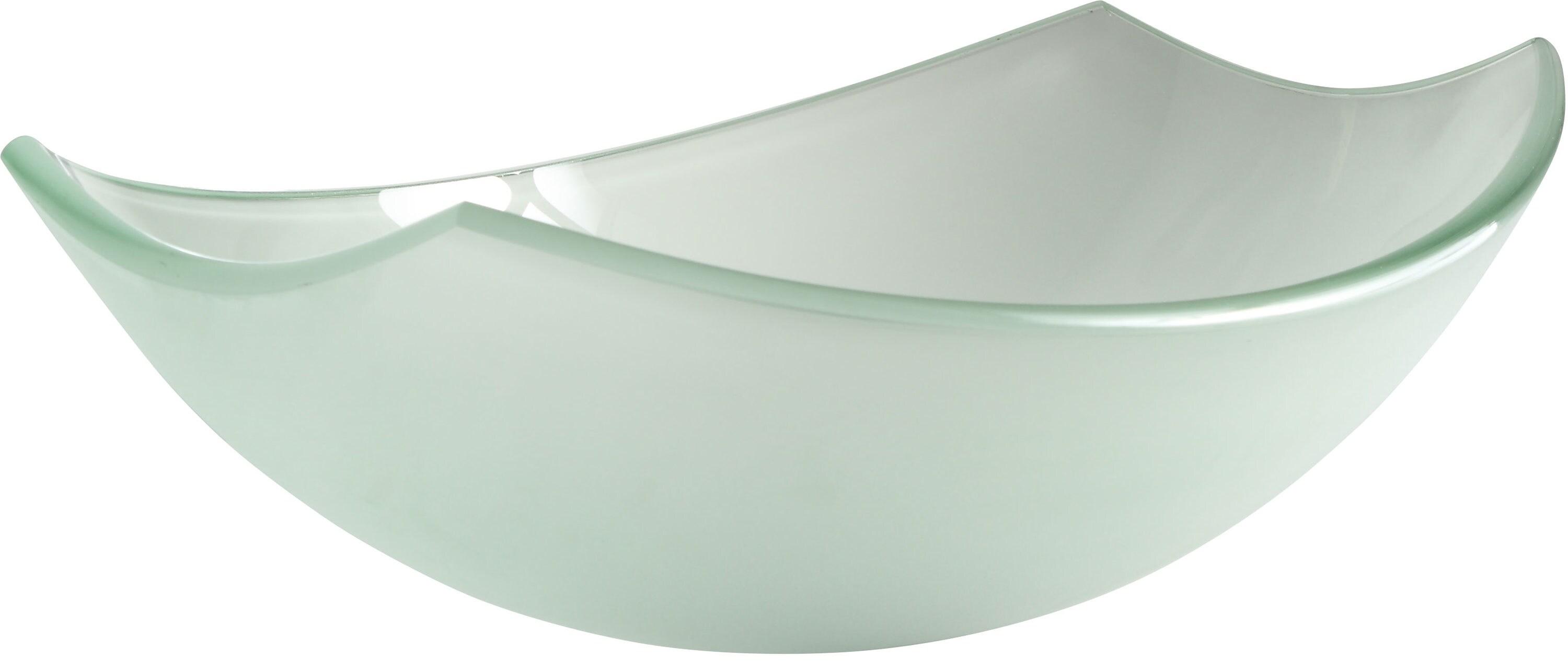 ANZZI Pendant 14.6'' Clear Tempered Glass Specialty Bathroom Sink