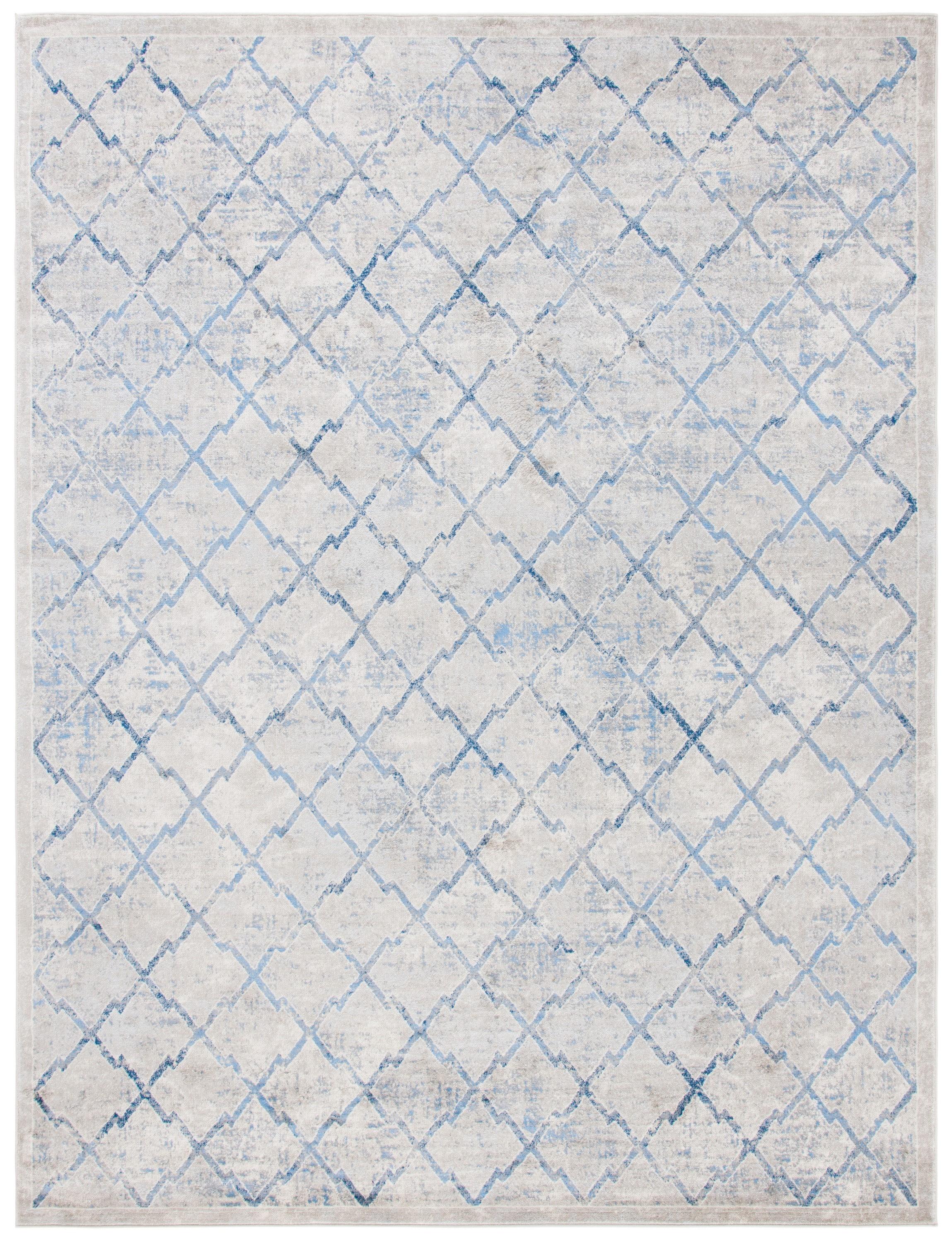 SAFAVIEH Brentwood Celandine Geometric Area Rug, 12' x 18', Light Grey/Blue