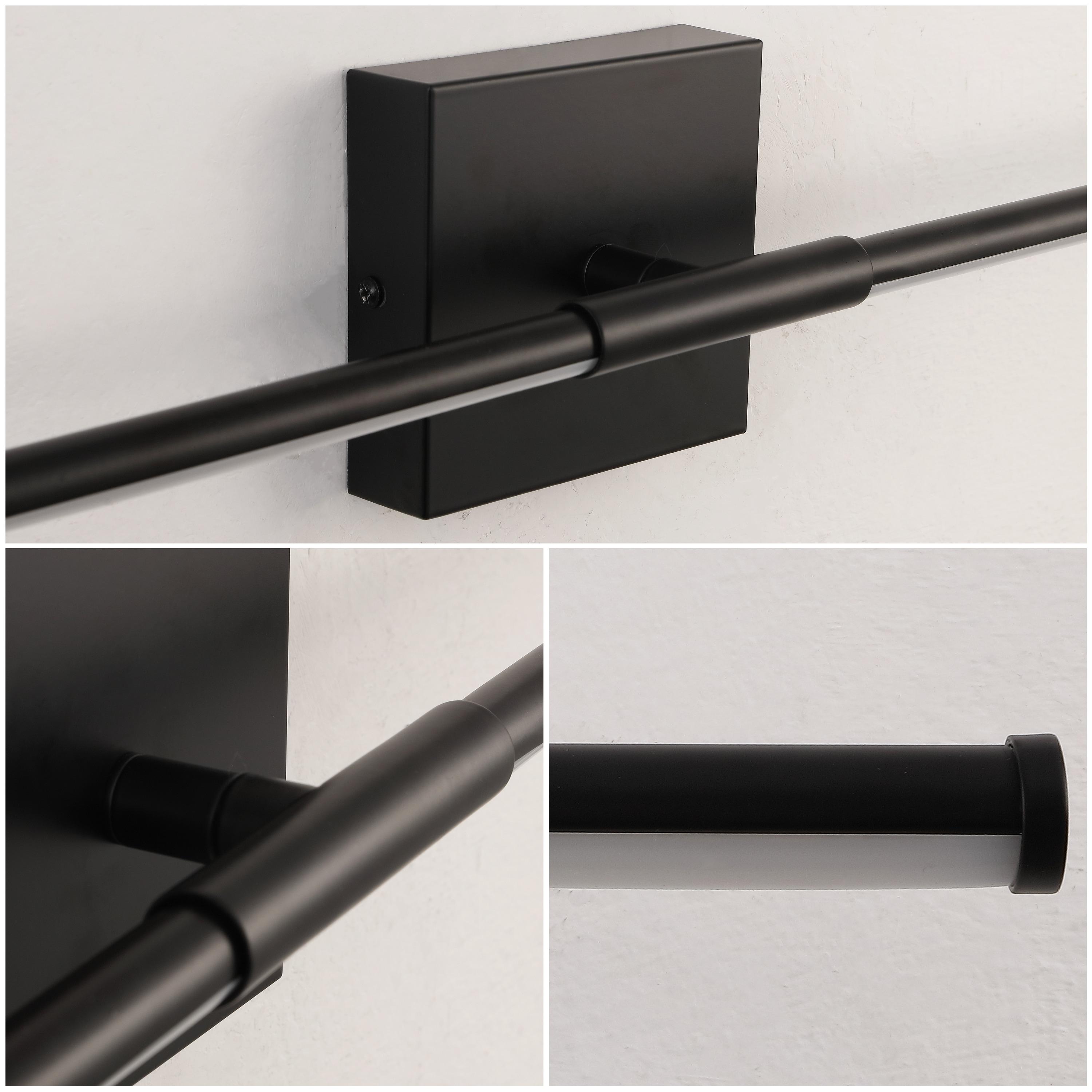 Makena 28" Dimmable Integrated LED Modern Metal Wall Sconce, Black