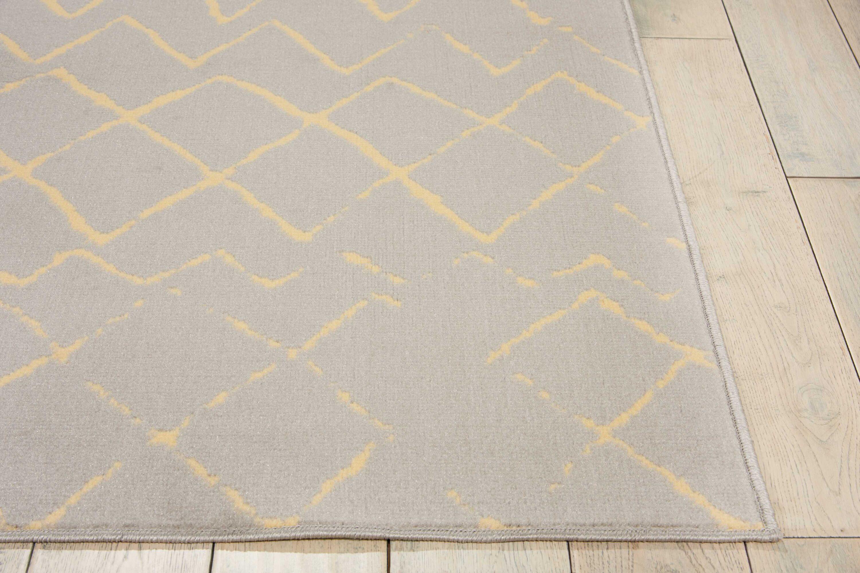 Nourison Grafix Grey Area Rug GRF04 5'3"X7'3"