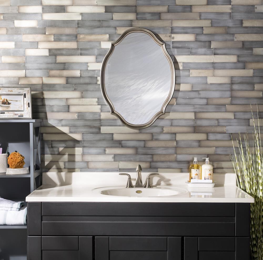 Metal Peel and Stick Mosaic Tile