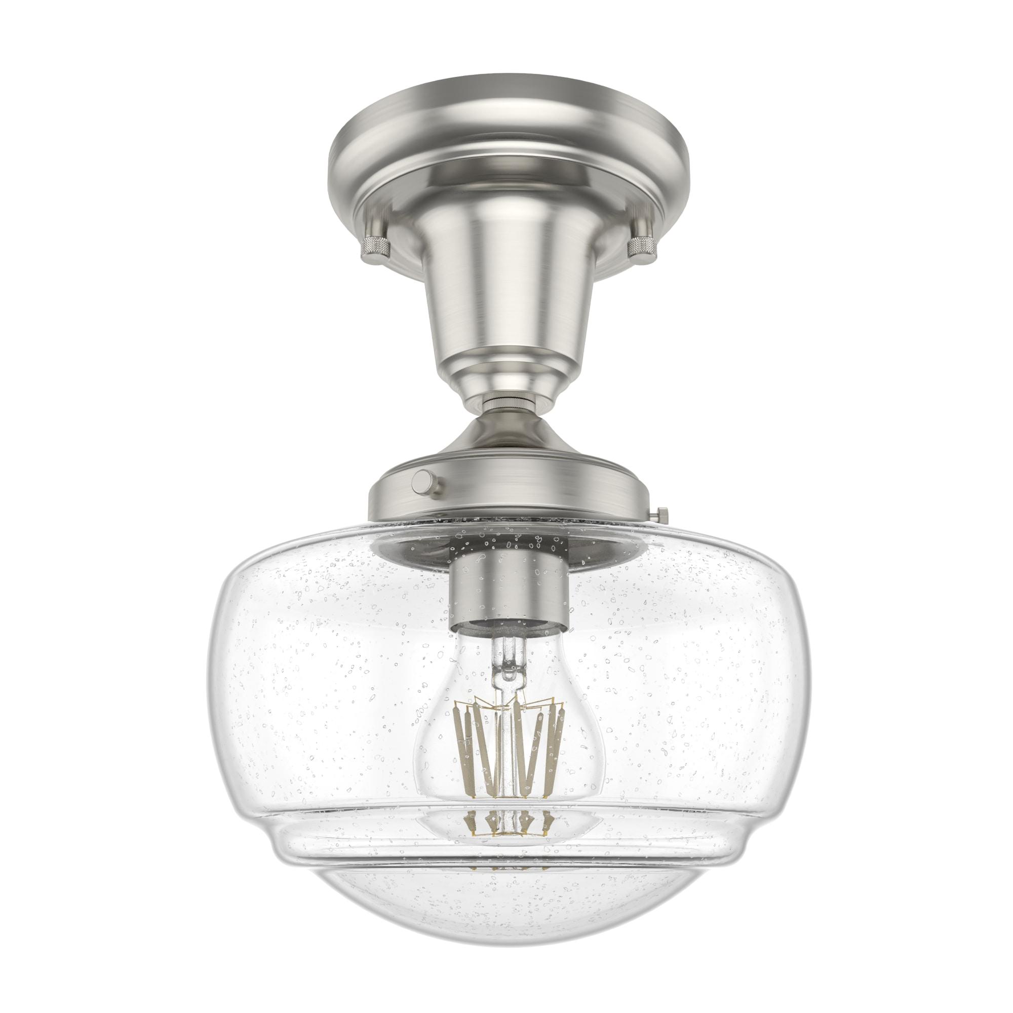 Saddle Creek 1 - Light Single Schoolhouse Pendant with Glass