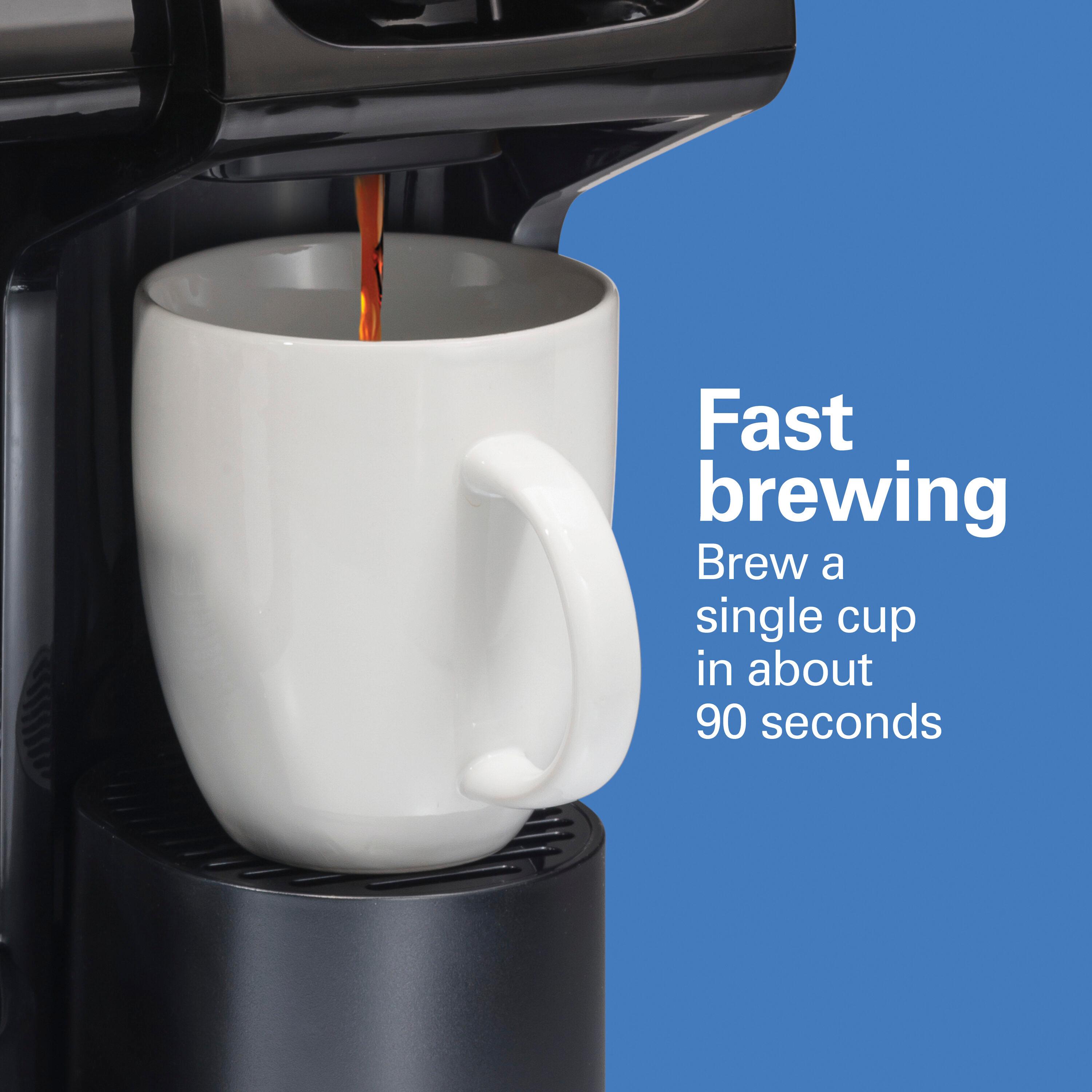 Hamilton Beach® FlexBrew® Trio 2-Way Coffee Maker, Single Serve & Full 12-Cup Pot, Compatible with K-Cup Pods or Grounds