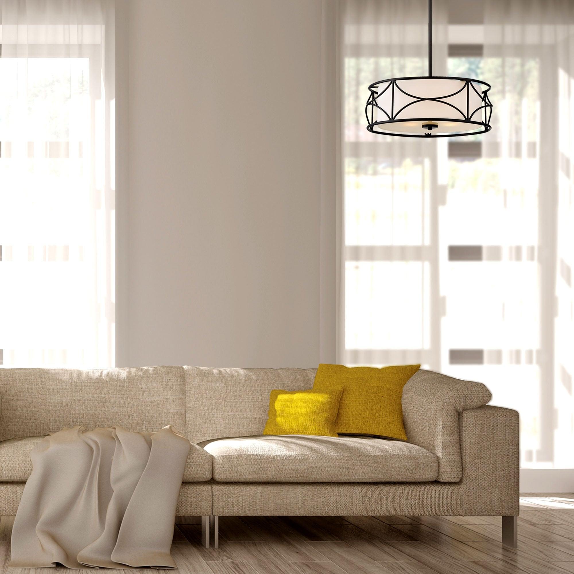 Krull 3 - Light Dimmable Drum Chandelier
