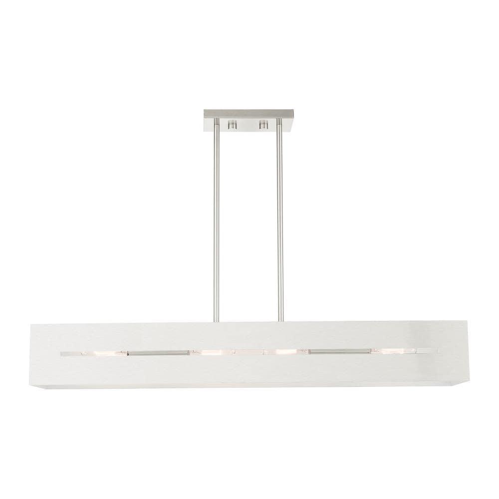 Soma 36" Brushed Nickel 4-Light Linear Chandelier