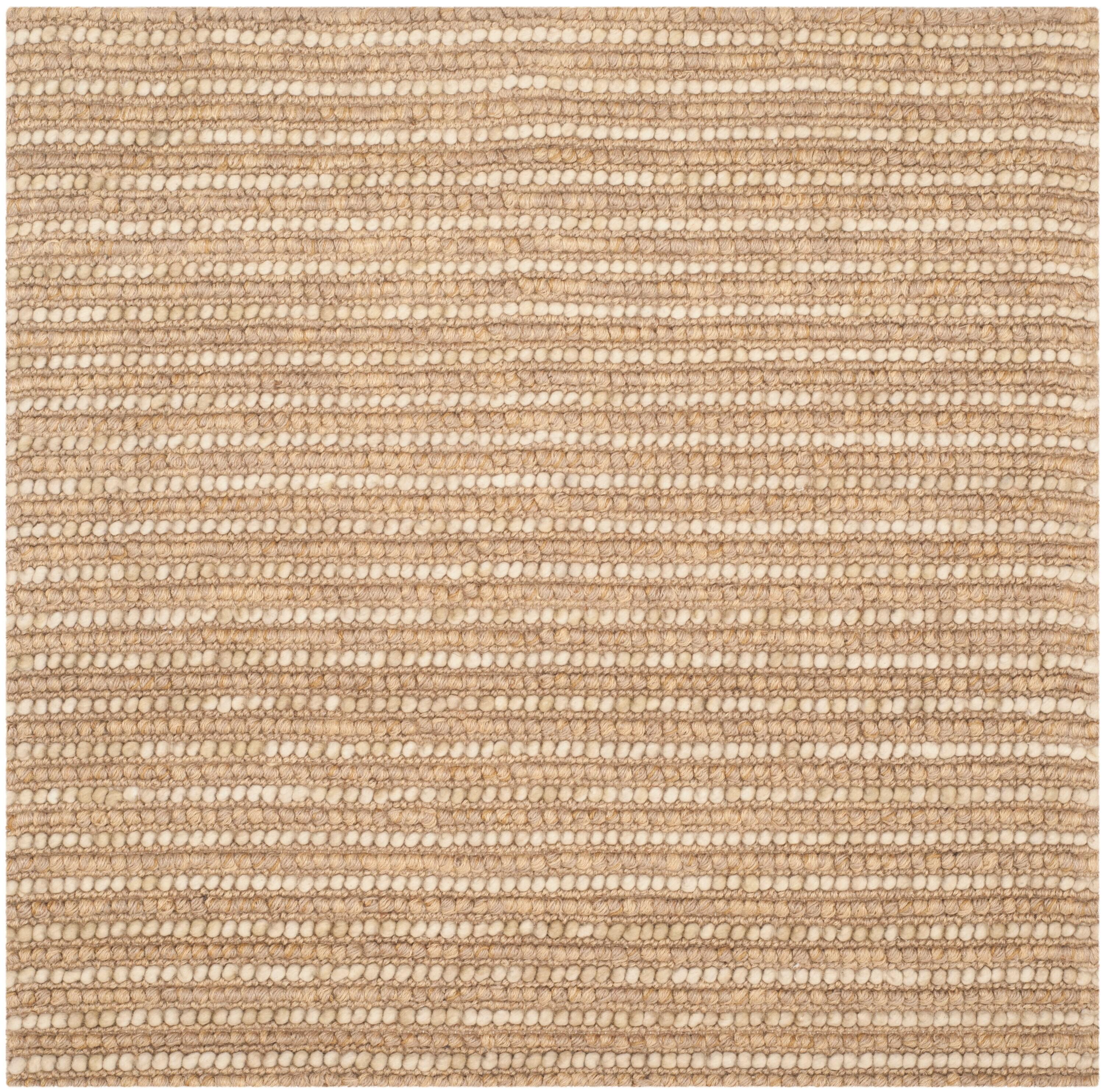 Bohemian BOH525 Hand Woven Area Rug - Beige/Multi - 4'x4' - Safavieh.