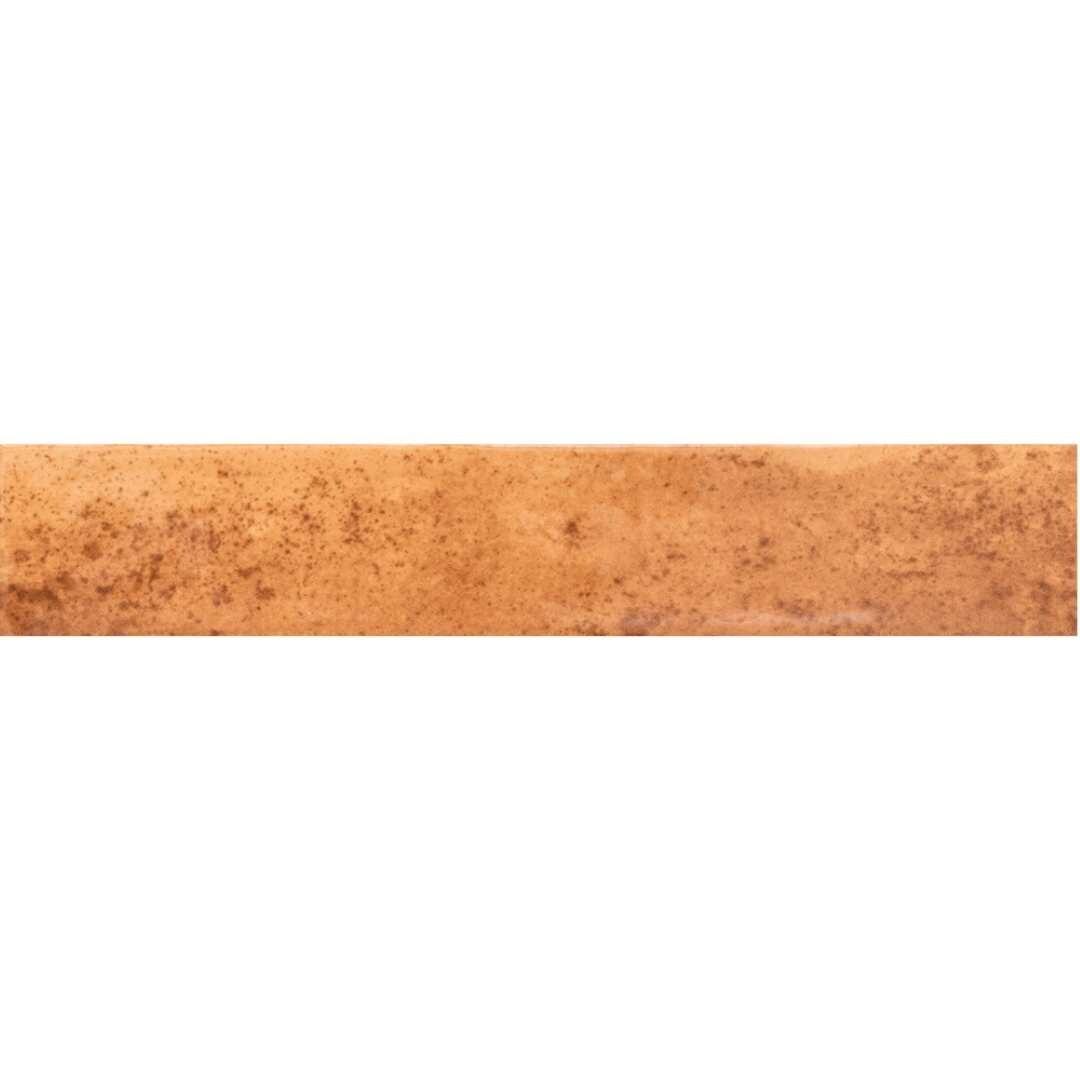 The Tile Life Ibiza 2x10 Terracotta Glossy Ceramic Subway Wall Tile - 2x10 Sample