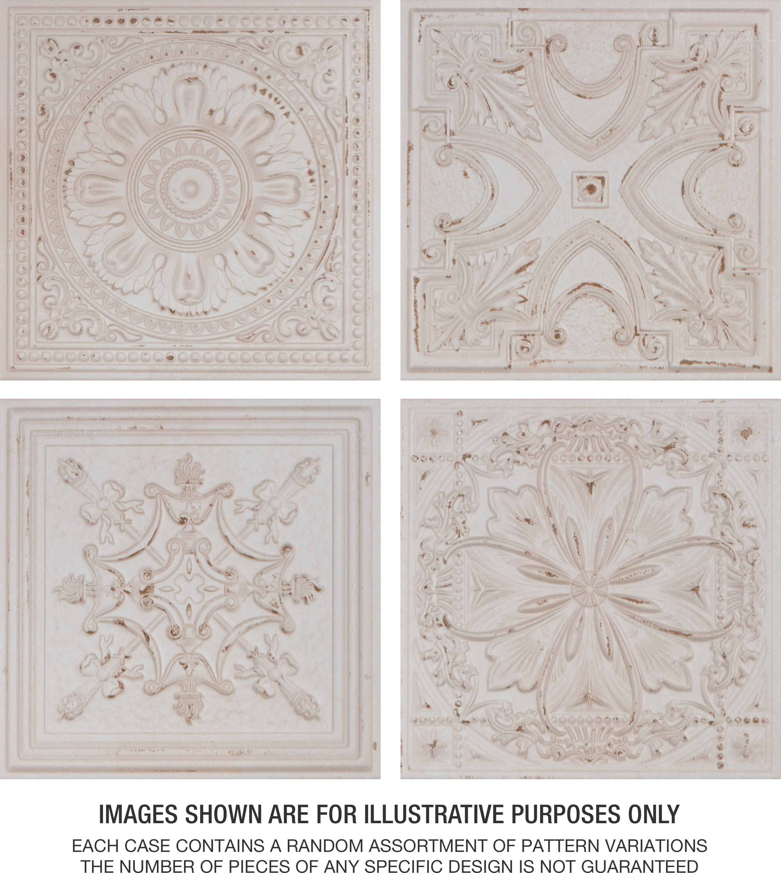Fitz 8" x 8" Ceramic Patterned Wall Tile