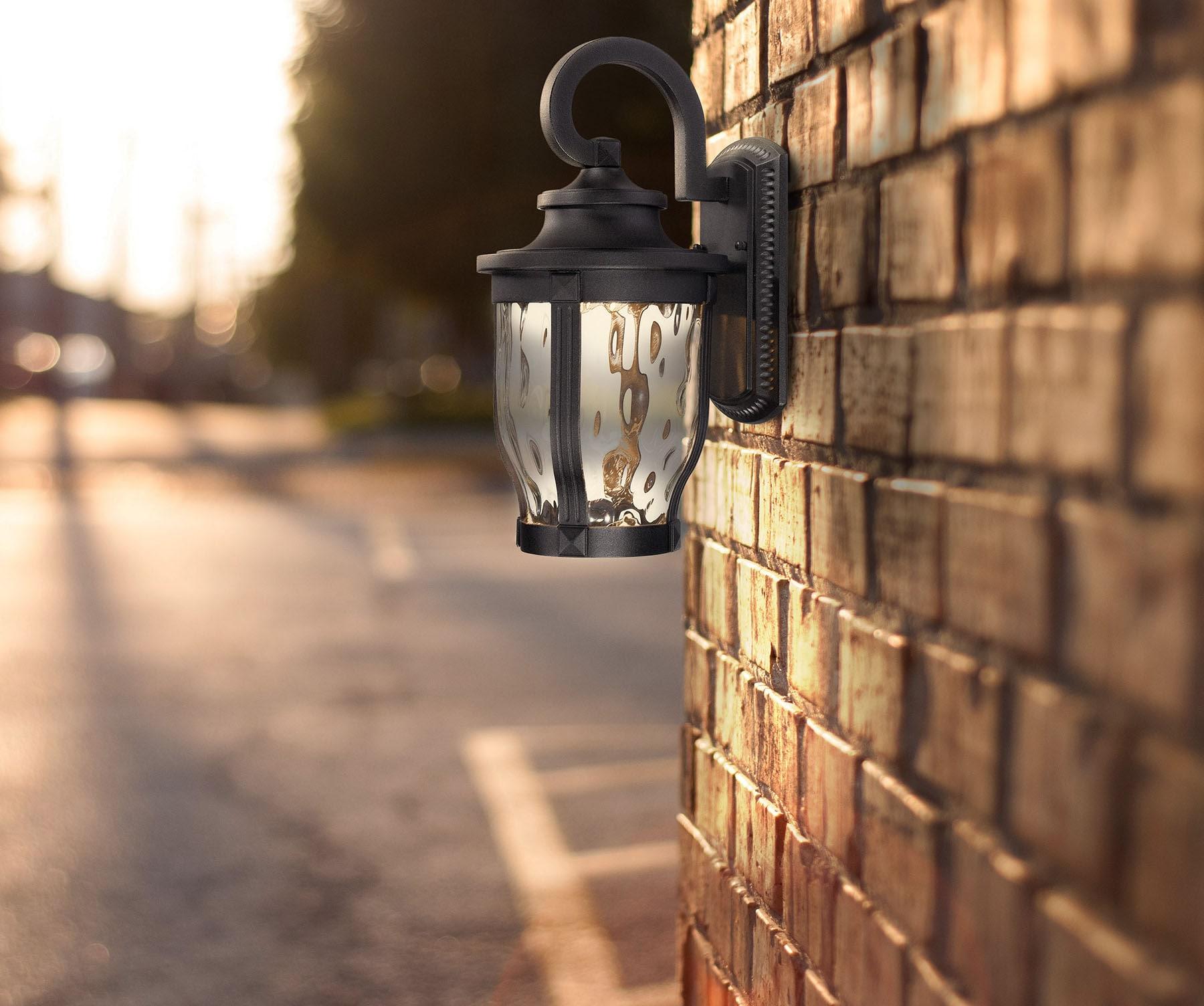Minka Lavery Merrimack 16 1/4" High Black LED Outdoor Wall Light