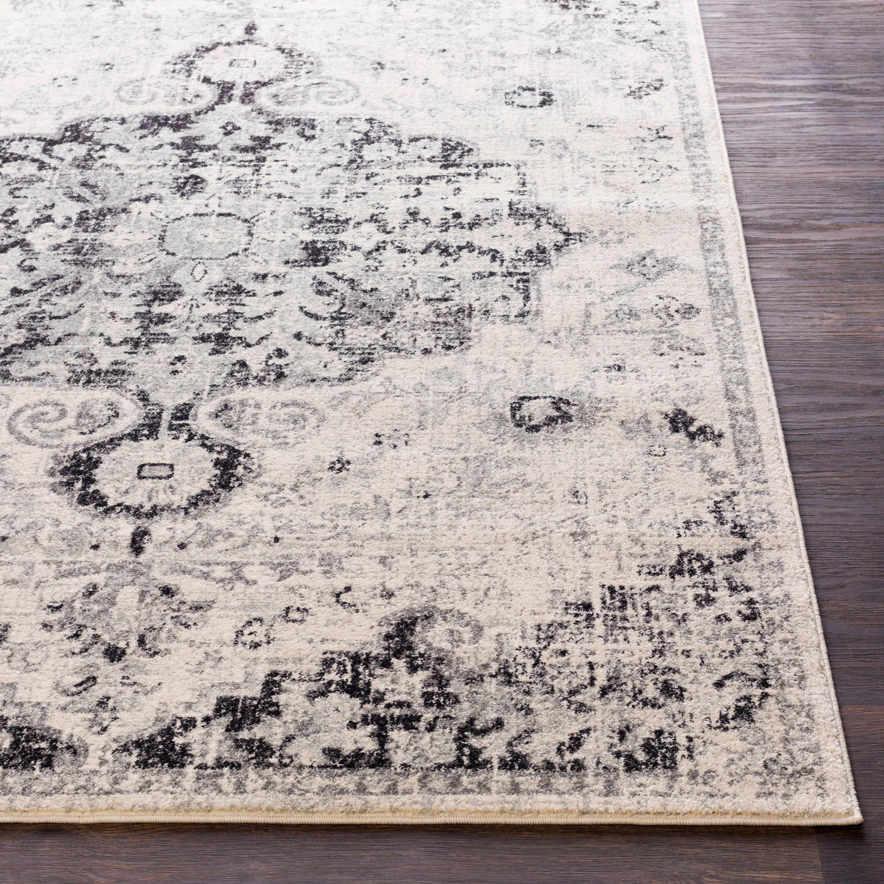 Livabliss 2'x3' Abby Traditional Rugs Cream: Stain & Fade-Resistant, Medium Pile, Indoor, Polypropylene