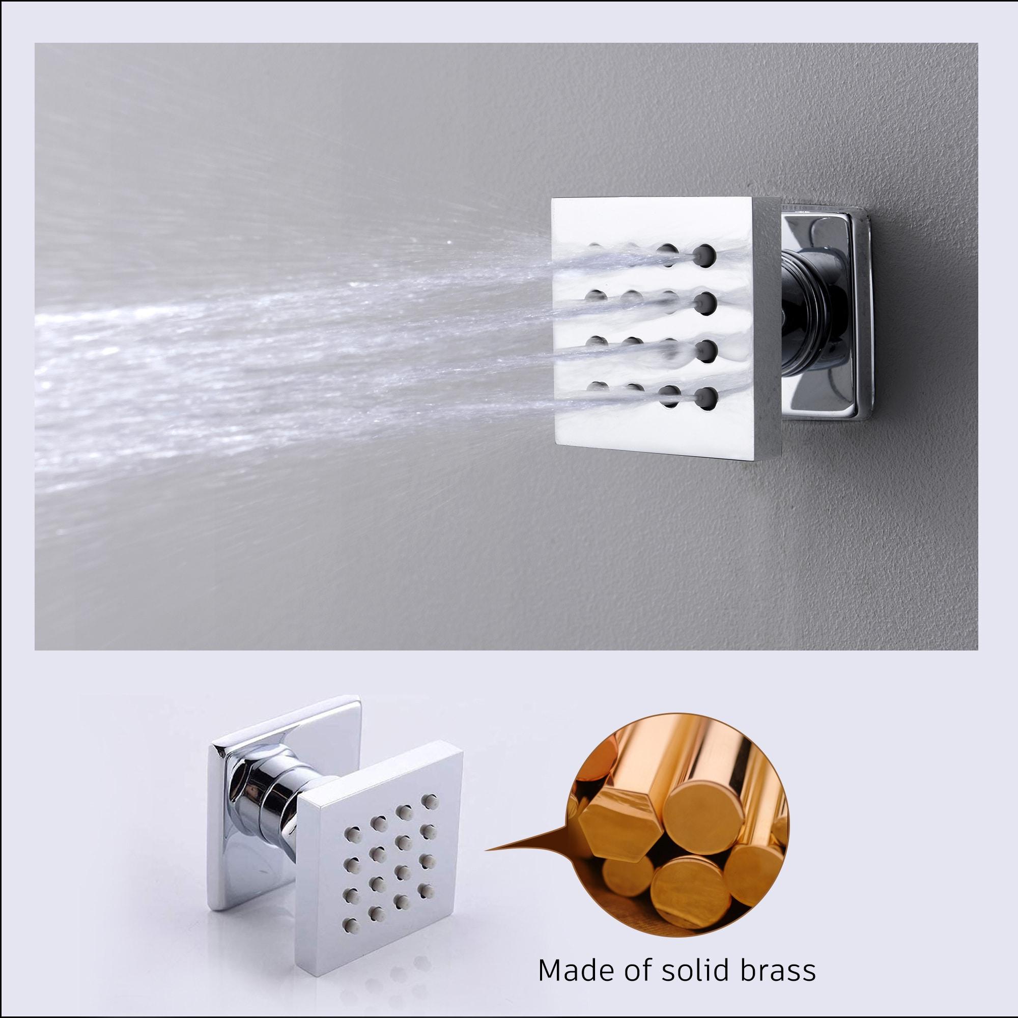 Revitalize 12 Inch Luxury Thermostatic Complete Shower System with Rough-in Valve