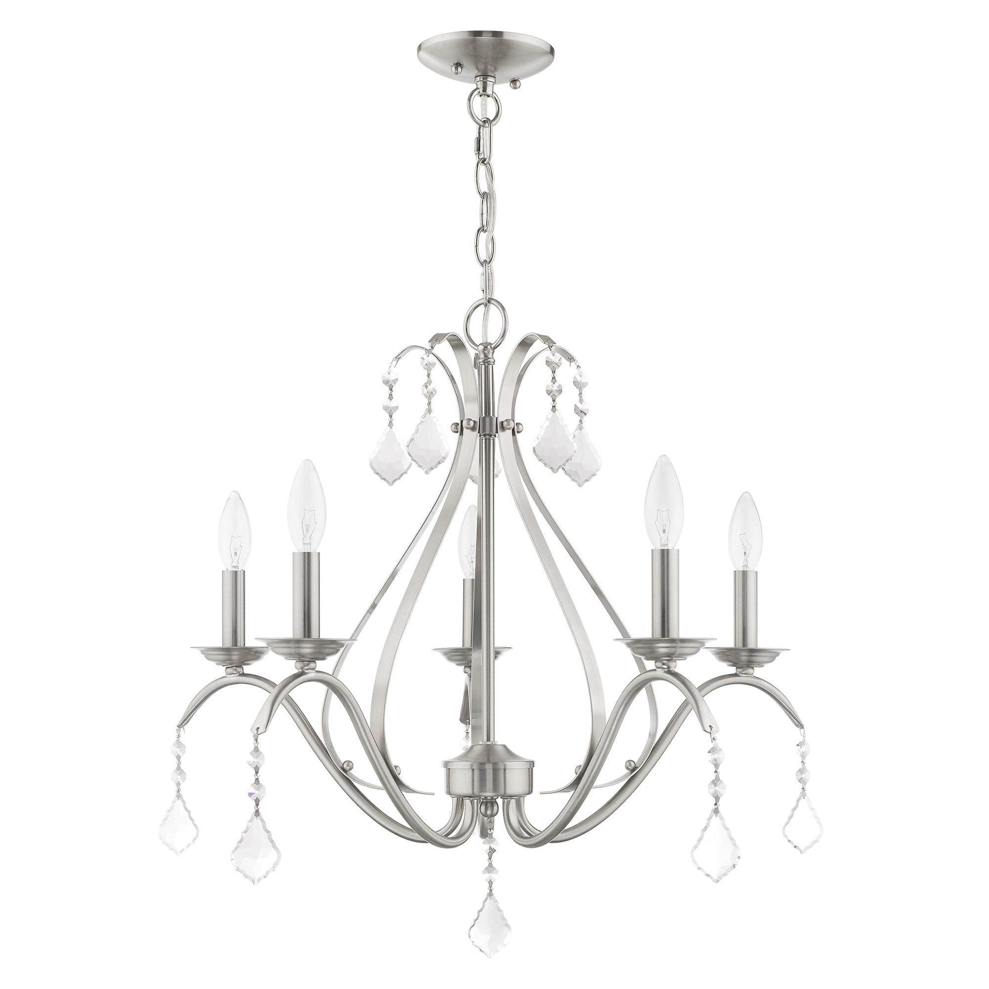 Livex Lighting Caterina 5 - Light Chandelier in  Brushed Nickel