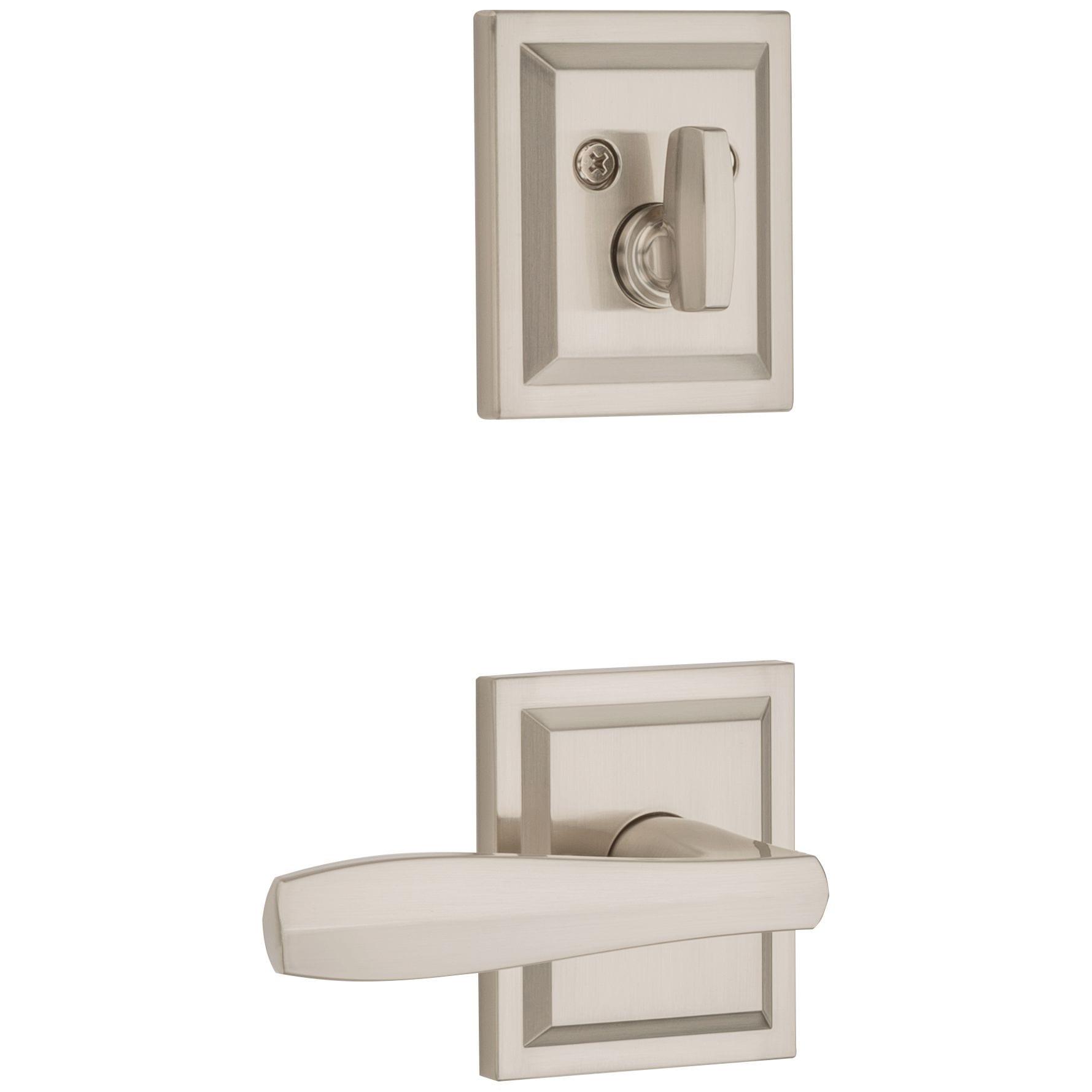 Torrey Pines Satin Nickel Single-Cylinder Deadbolt Handleset