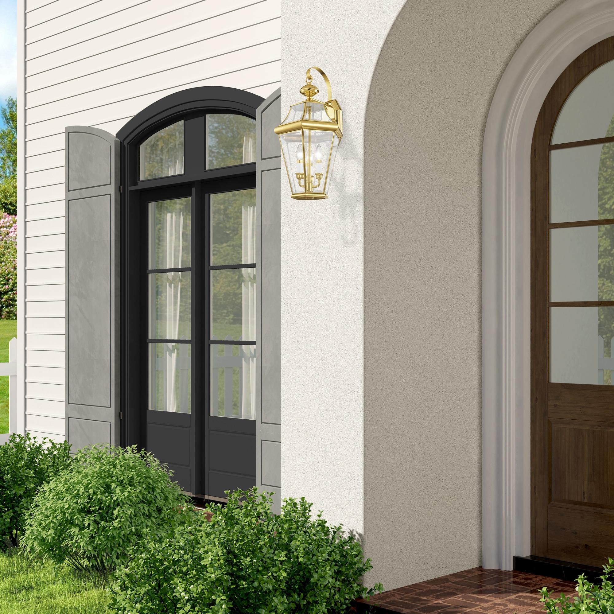 Livex Lighting Georgetown 3 - Light Wall Light in  Polished Brass