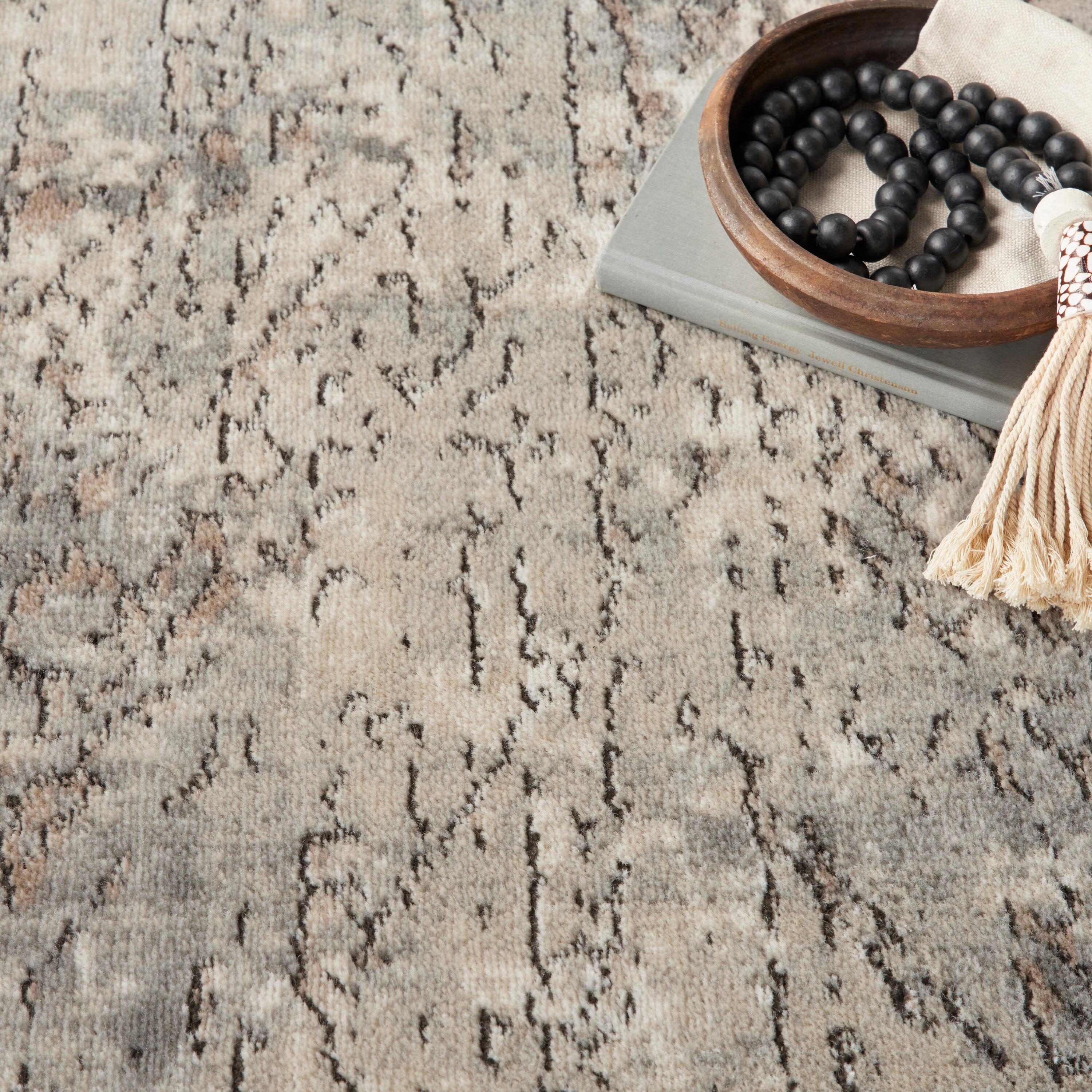 Nourison Concerto Abstract Contemporary Area Rug Beige Grey 5'3" x 7'3"