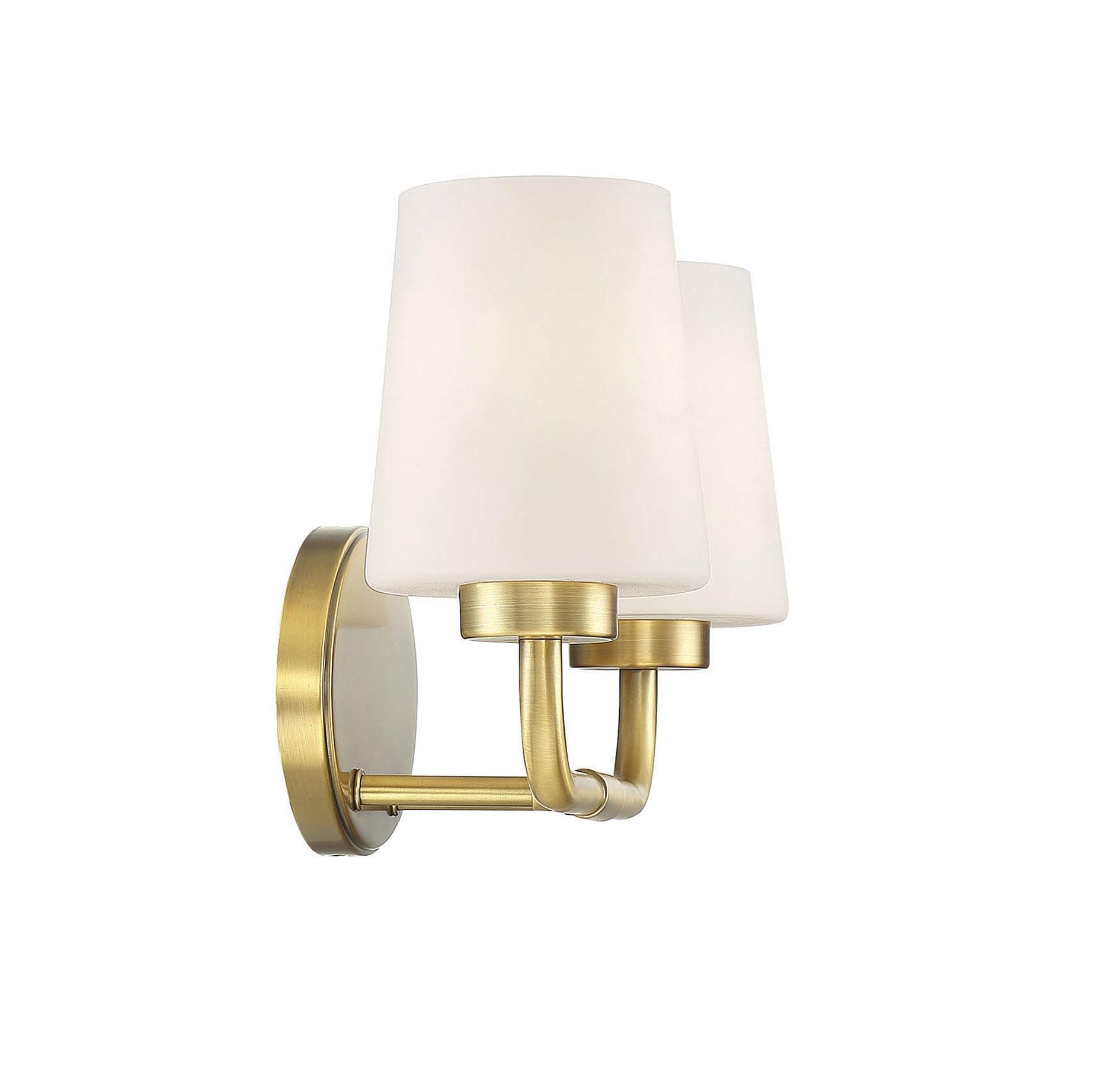 Fitz 2 Light Frosted Dimmable Vanity Light