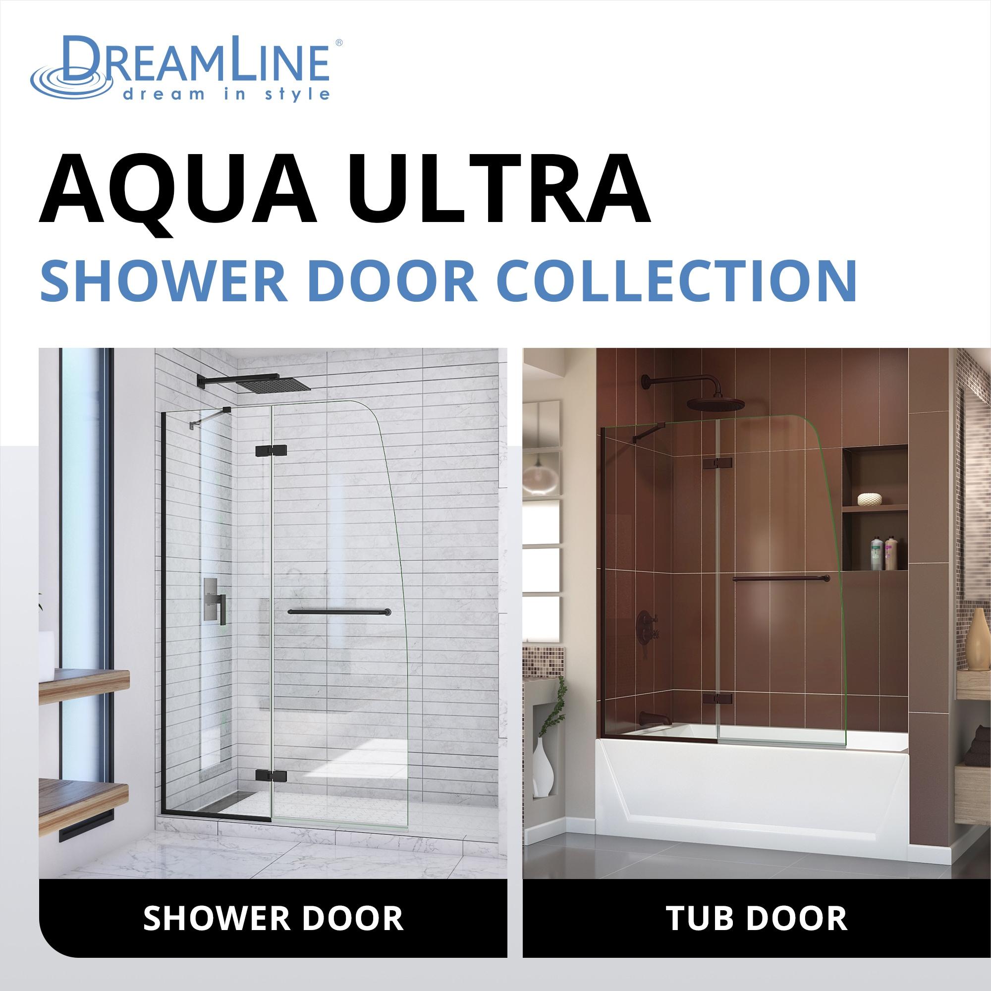 Aqua Ultra 57" W x 58" H Hinged Tub Door