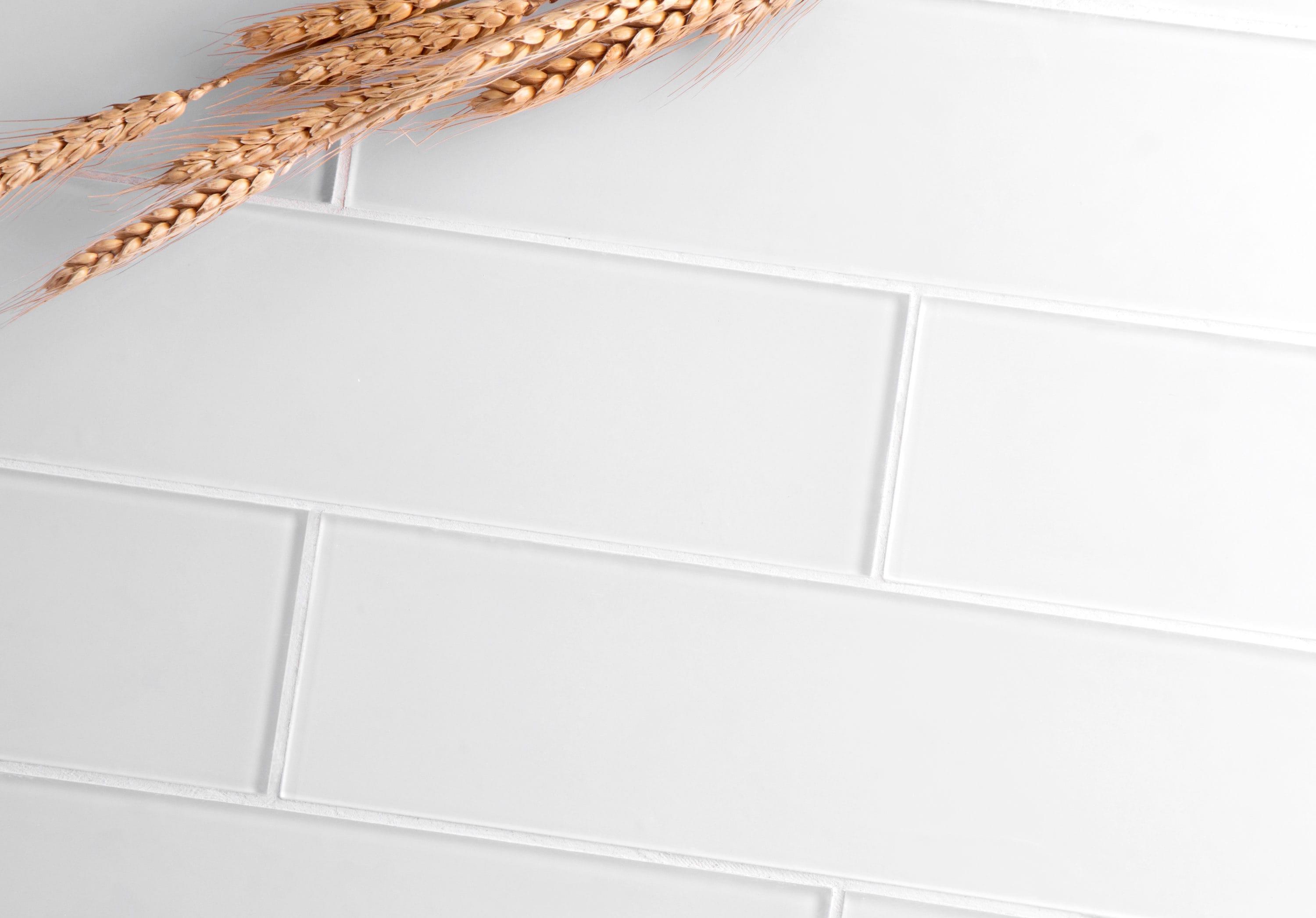 Quality Value Series 3" x 12" Straight Edge Glass Subway Tile