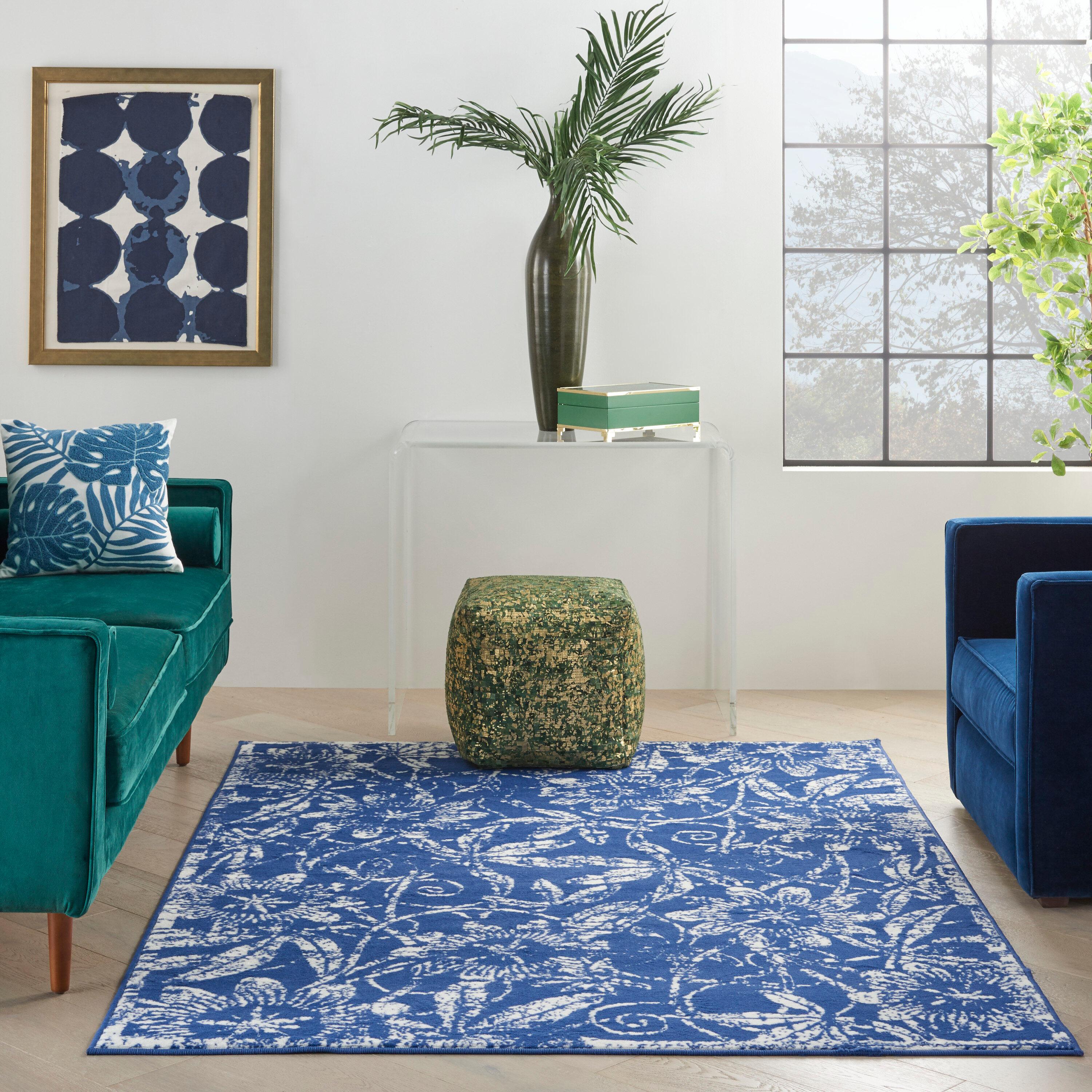 Nourison Whimsicle WHS05 Indoor only Area Rug - Navy 5' x 7'