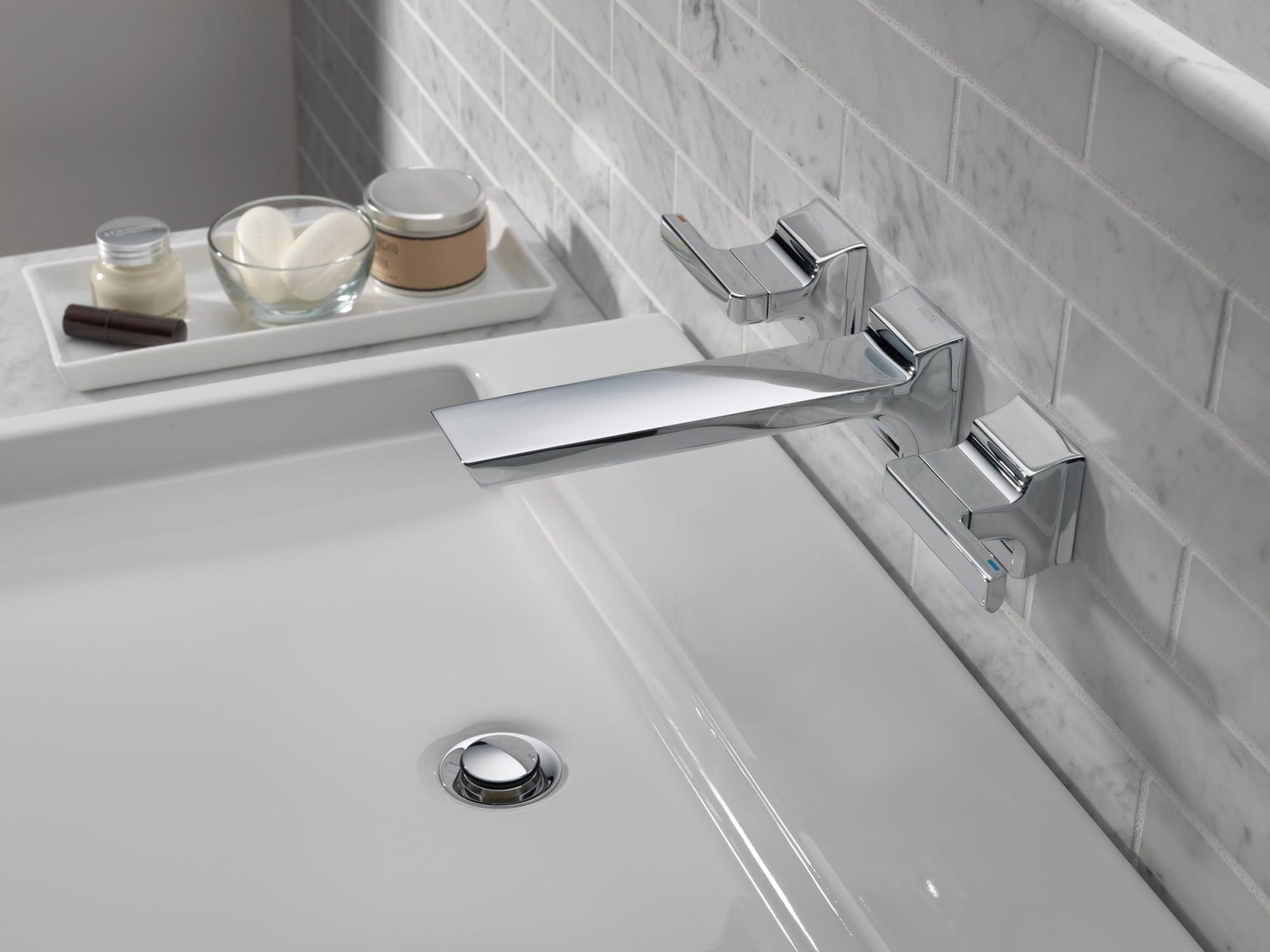 Pivotal Wall Mounted Bathroom Faucet and DIAMOND™ Seal Technology