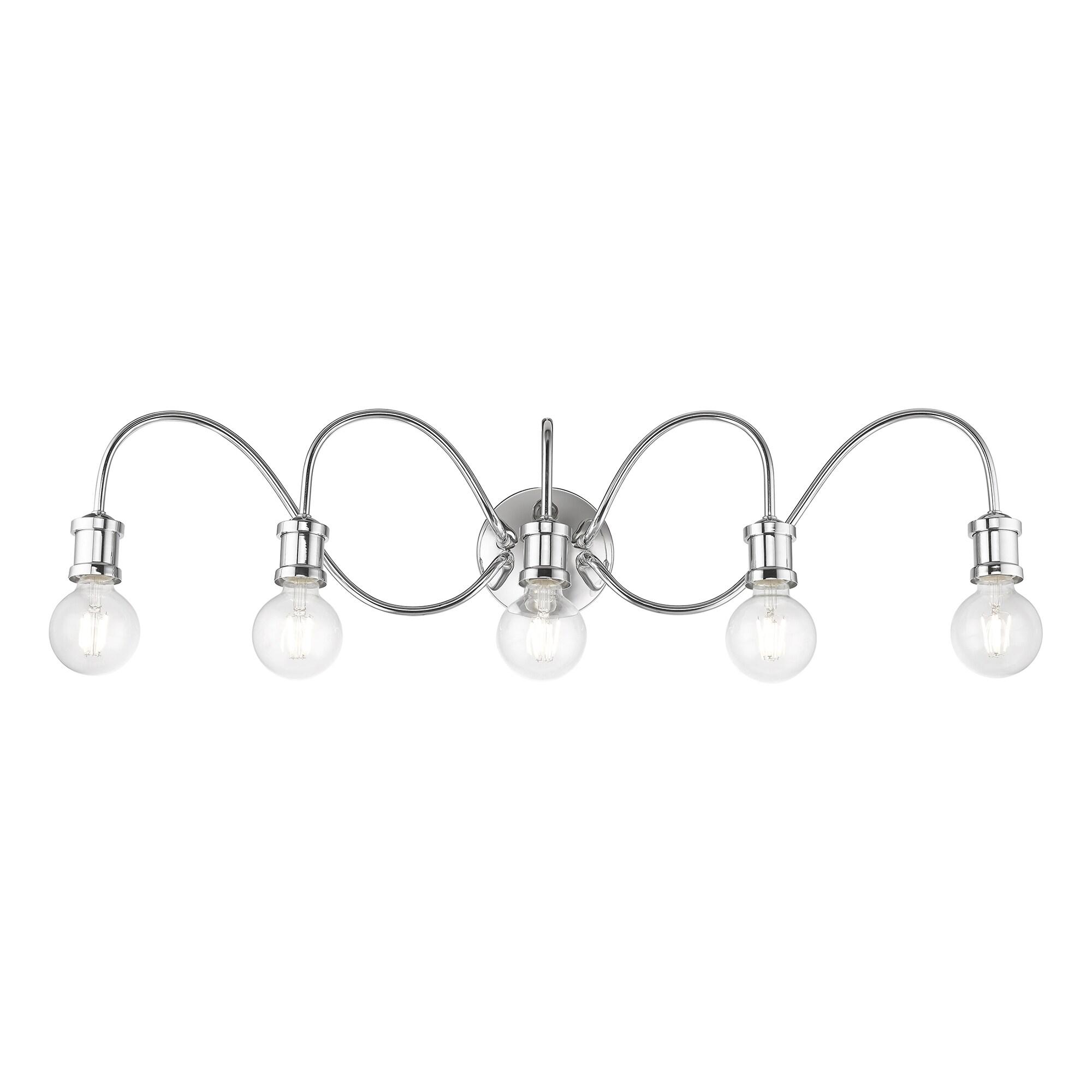 Livex Lighting - Lansdale - 5 Light Large Bath Vanity In Transitional Style-7