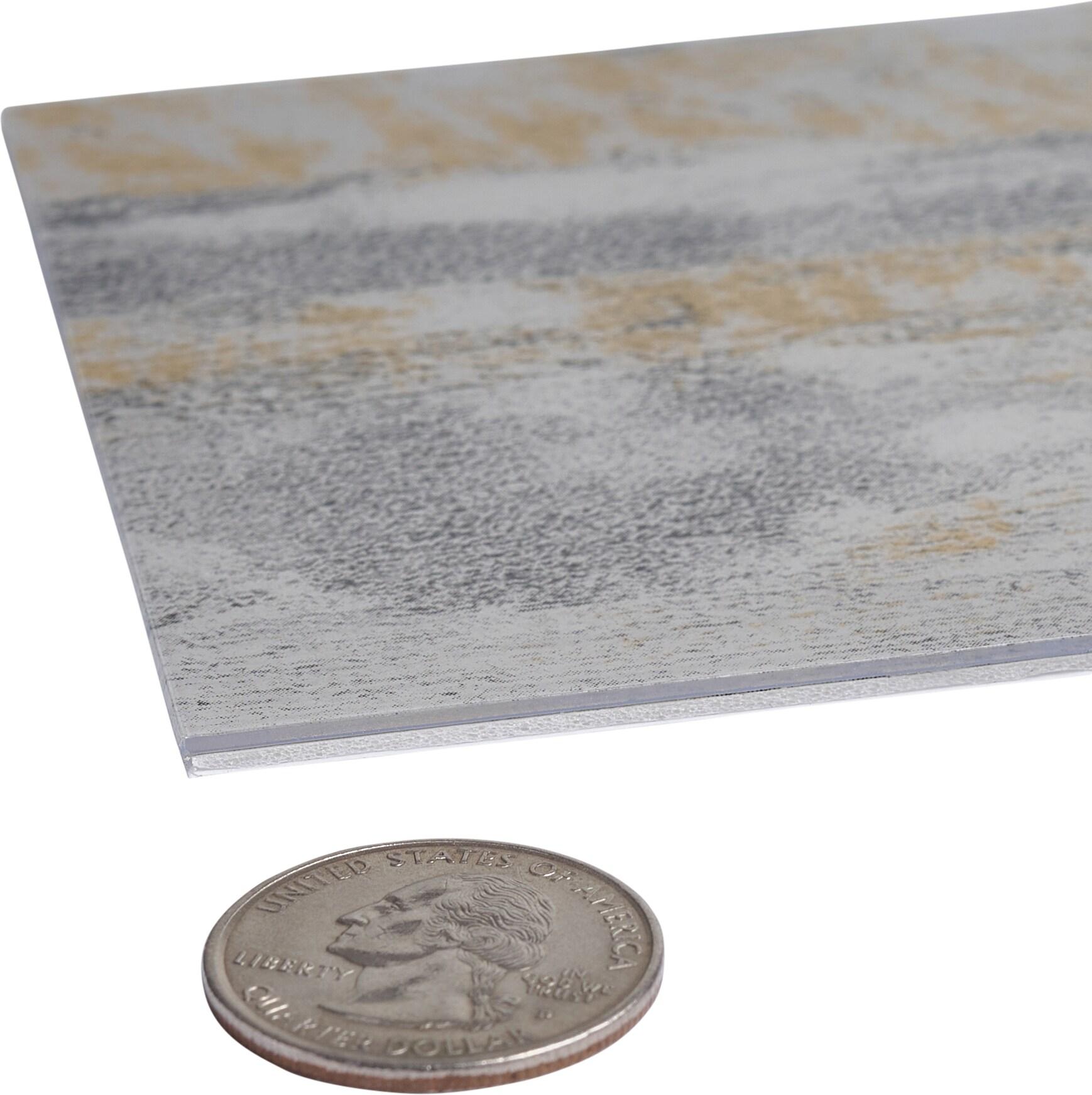 4'' W x 8'' L PVC Peel and Stick Subway Tile