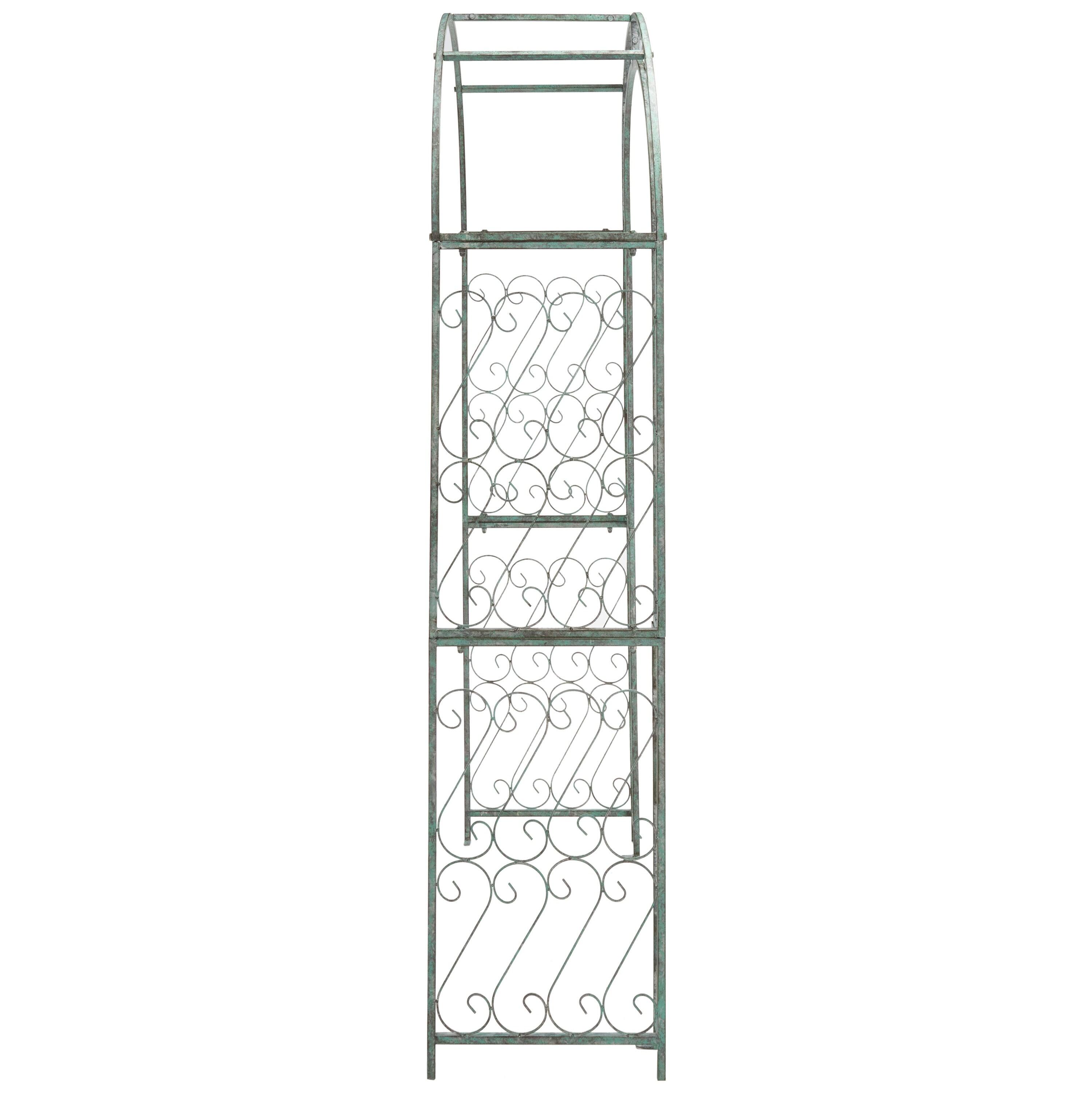 Pagan 48.5'' W x 18.5'' D Iron Arbor in Green