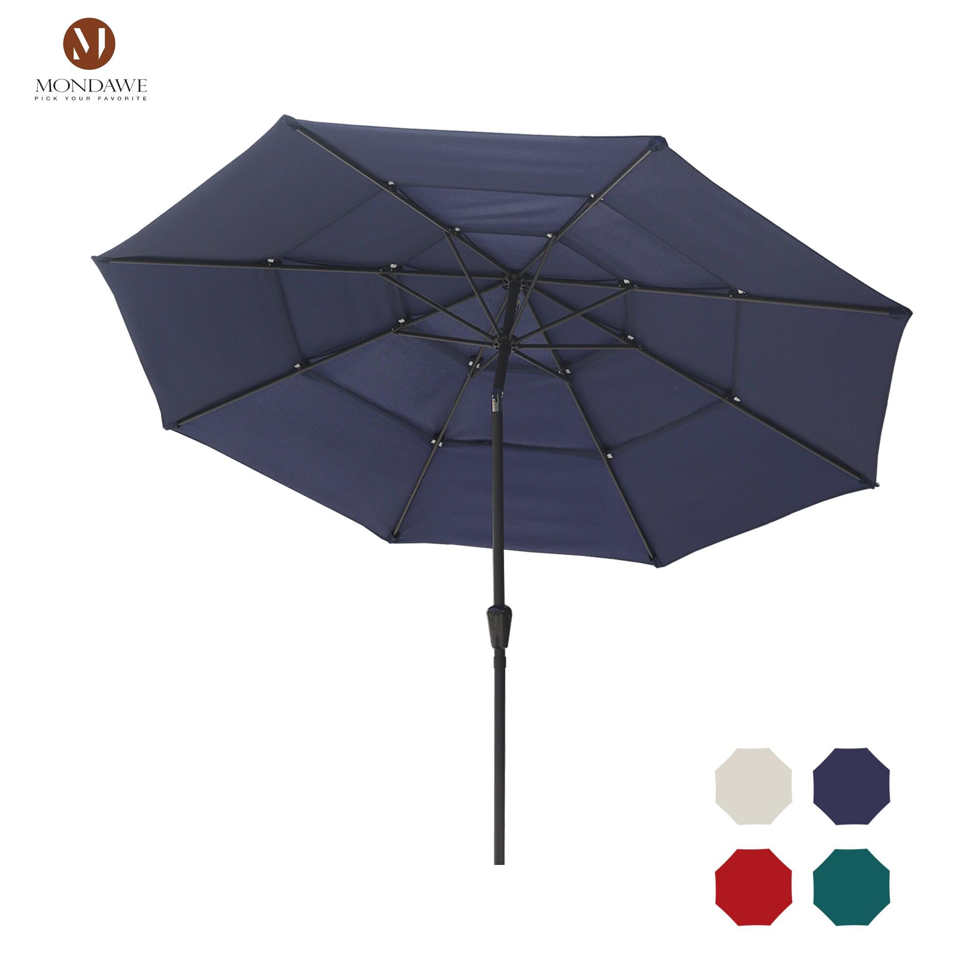 mondawe Mossas 120'' x 79'' Rectangular Market Umbrella