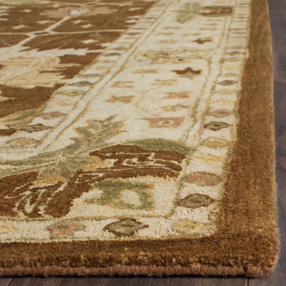 Antiquity AT840 Hand Tufted Indoor Area Rug - Brown/Beige - 6'x9' - Safavieh