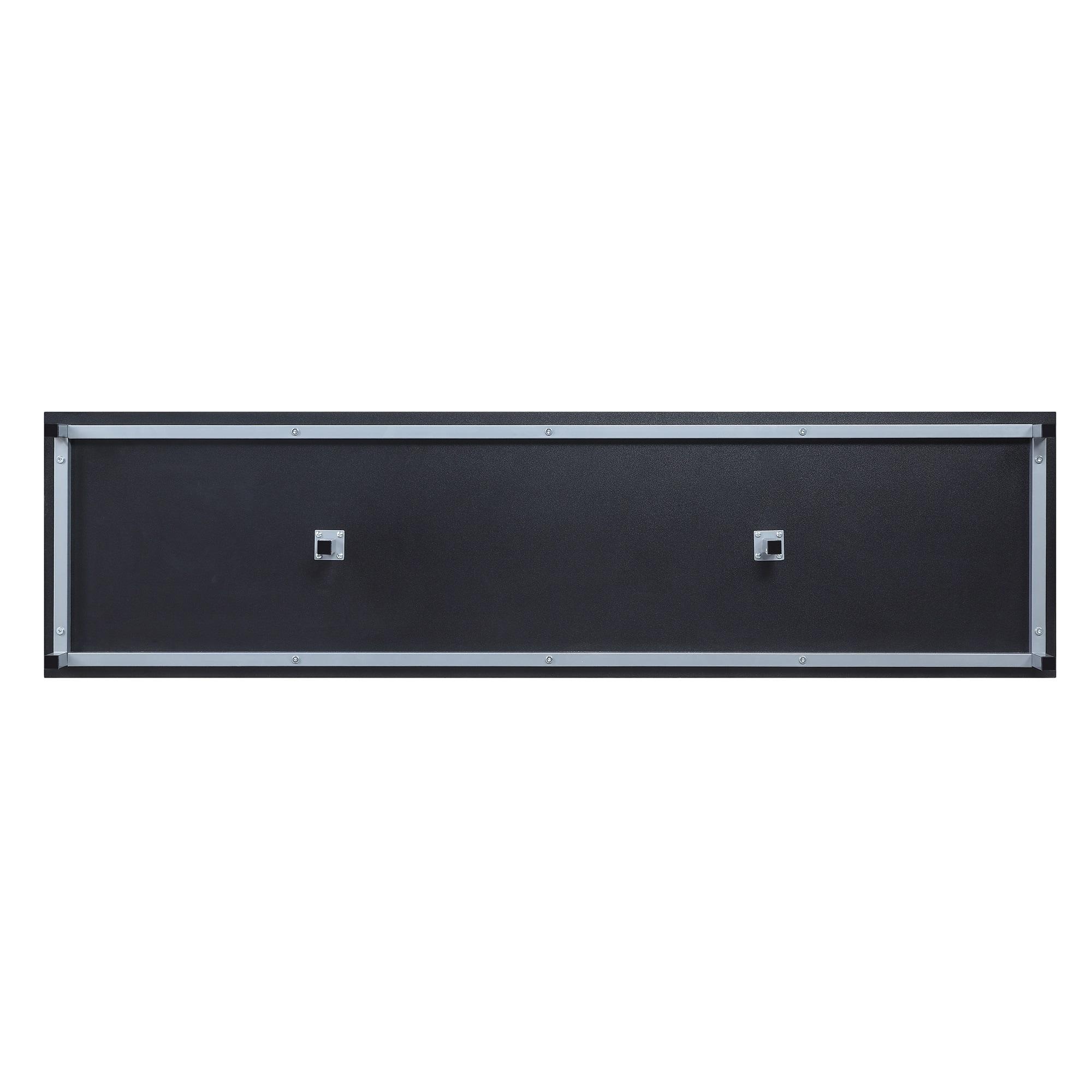Manhattan Comfort Brighton Wood TV Stand for TVs up to 56" in Black